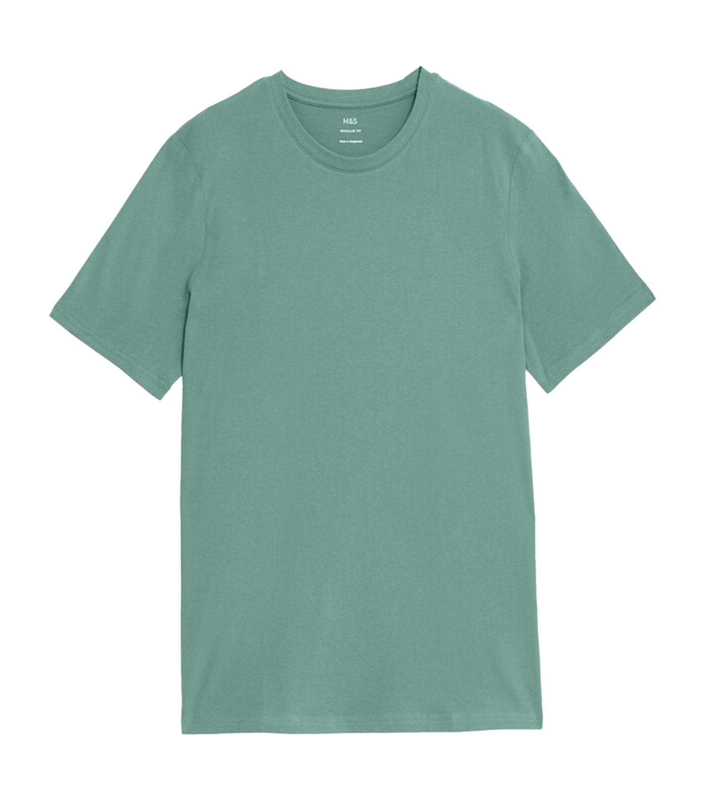 Regular Fit Pure Cotton Crew Neck T-Shirt Pale Green