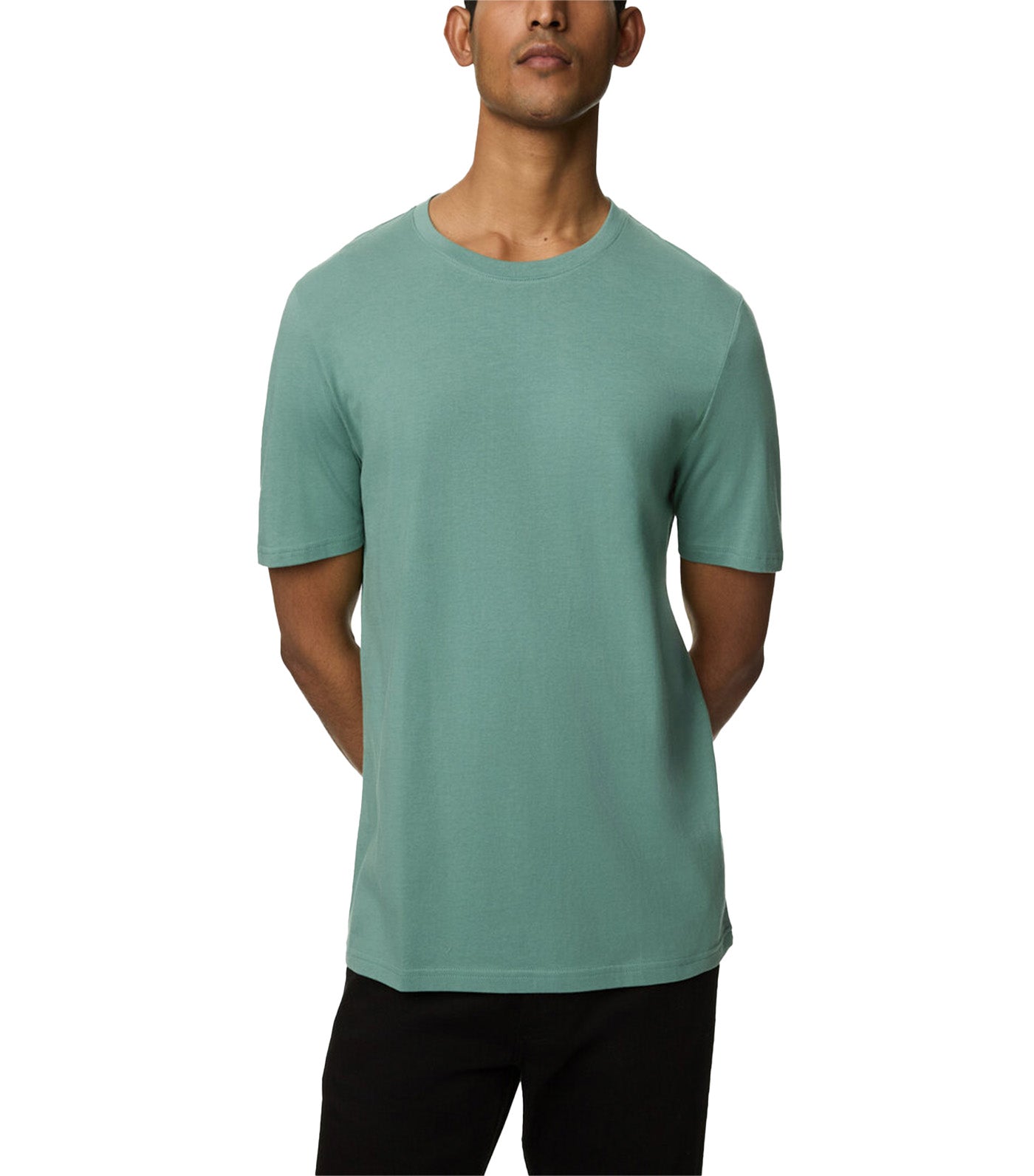 Regular Fit Pure Cotton Crew Neck T-Shirt Pale Green