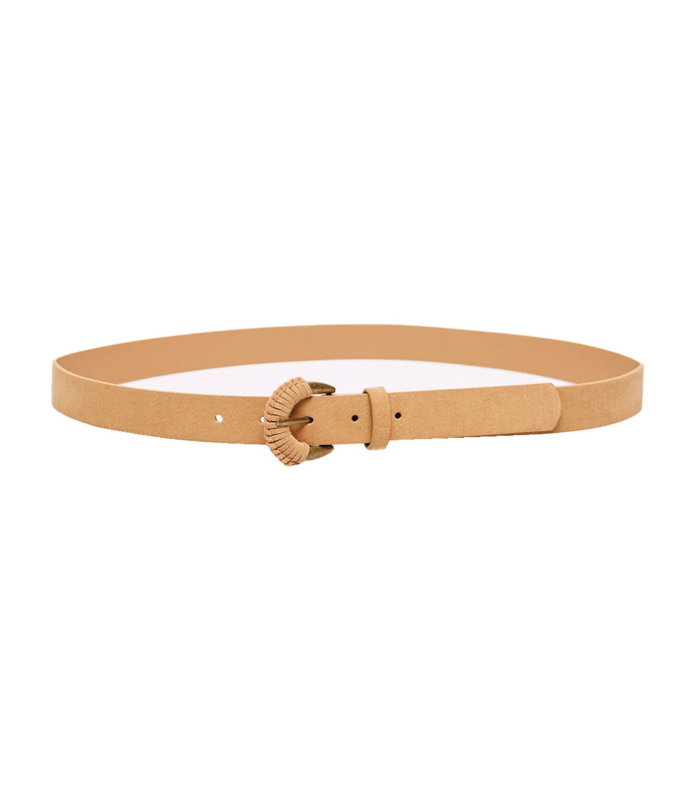 Lined Buckle Belt Sand