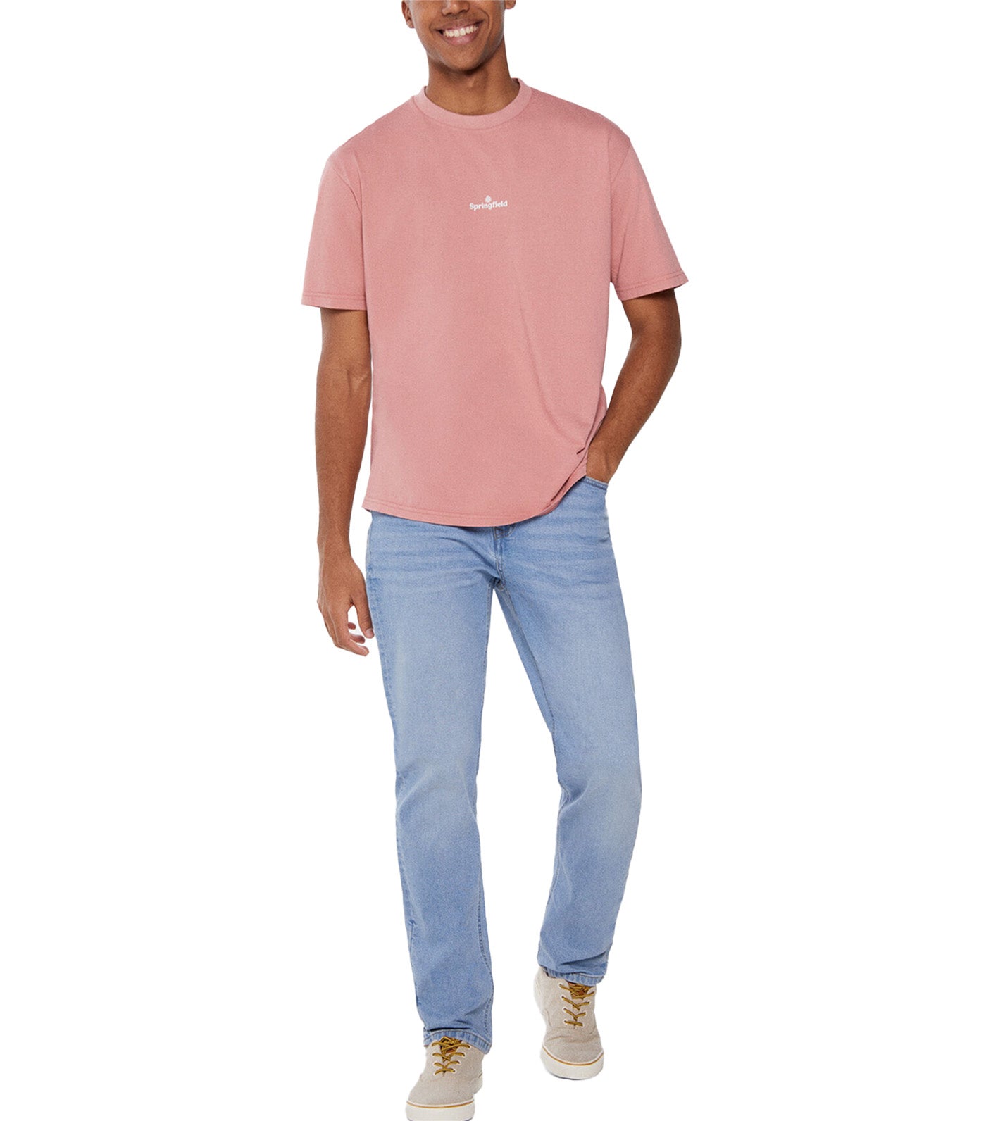 Washed Logo T-Shirt Pink