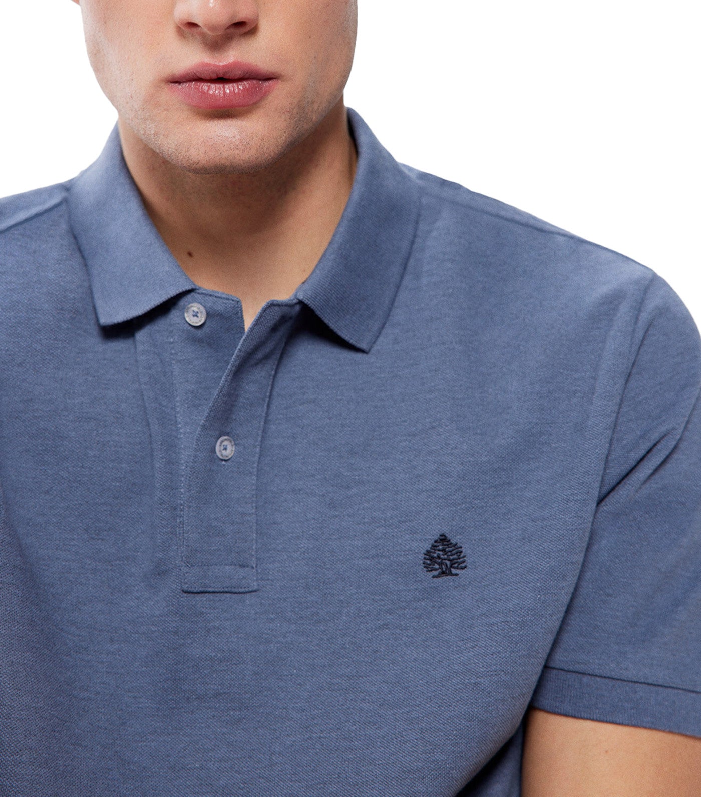 Fantasy Fabric Piqué Polo Shirt Blue