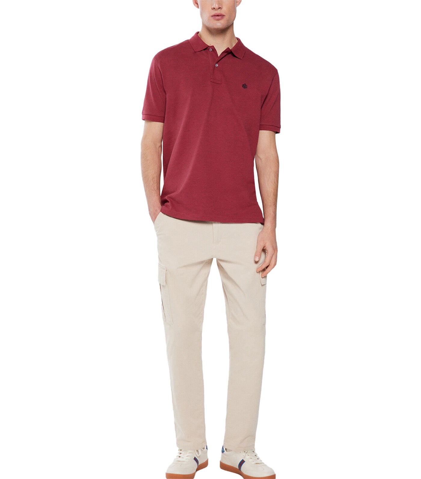Fantasy Fabric Piqué Polo Shirt Red