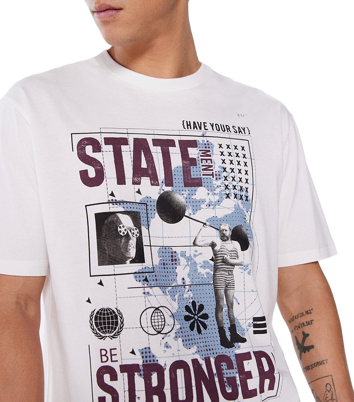 State Stronger T-Shirt White