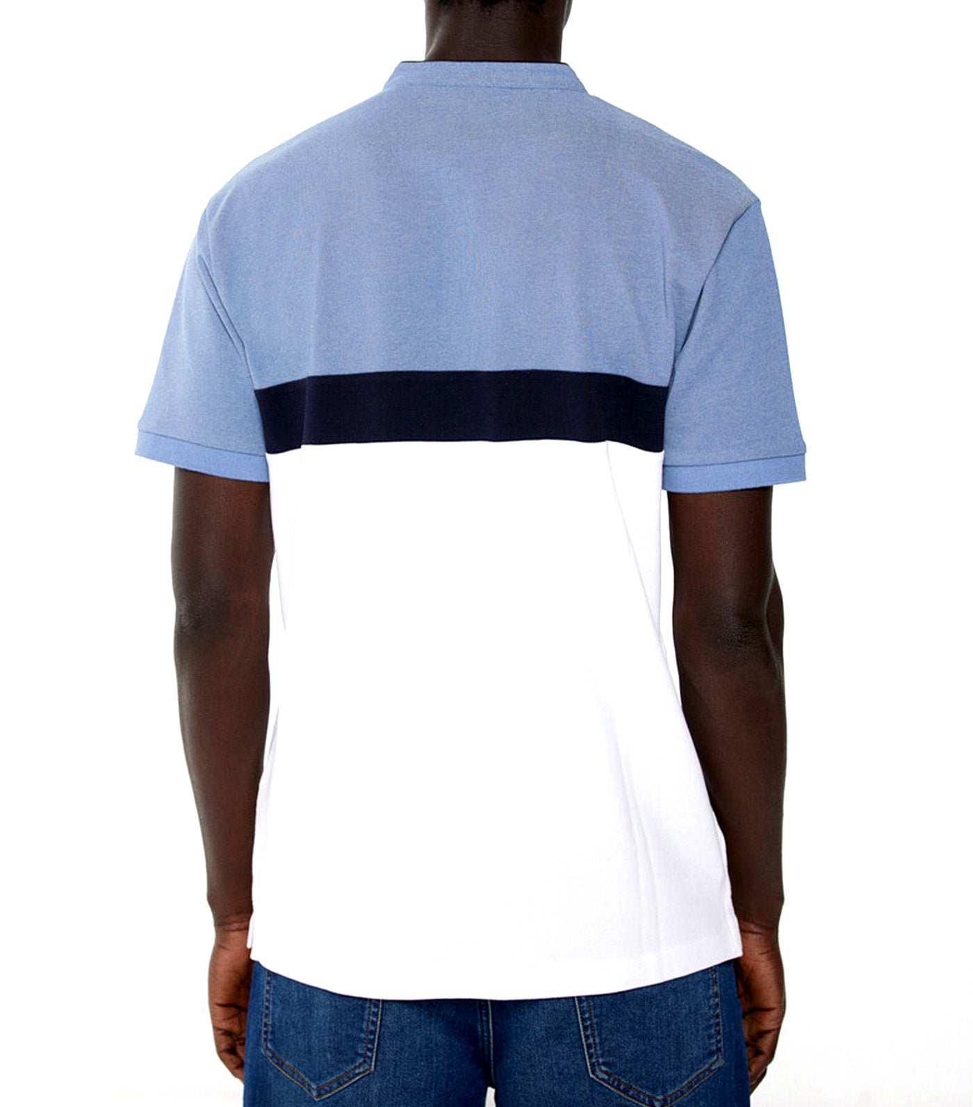 Slim Color Block Piqué Polo Shirt