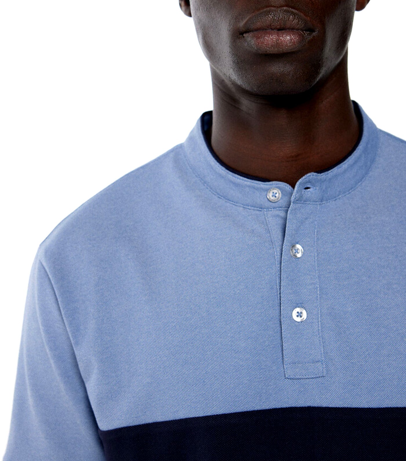 Slim Color Block Piqué Polo Shirt