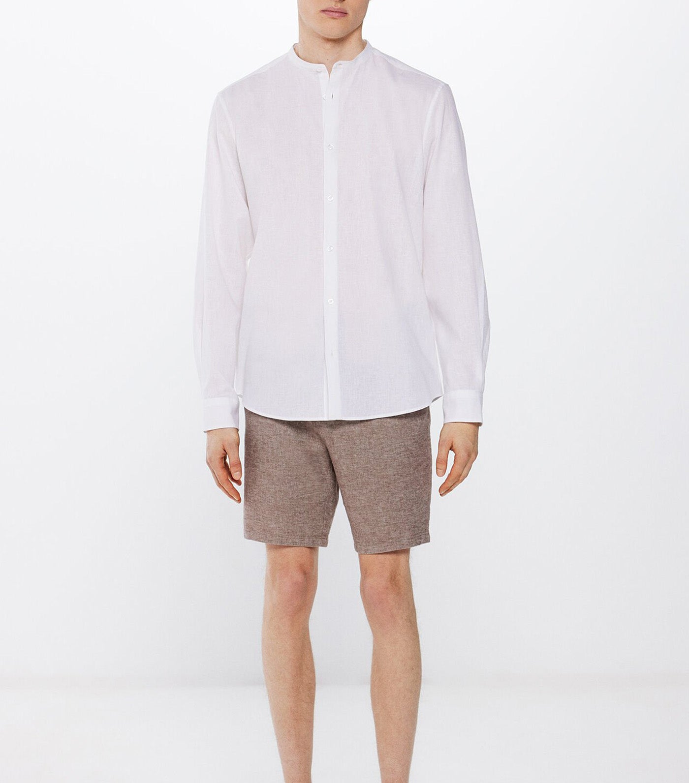 Lightweight Linen Bermuda Shorts