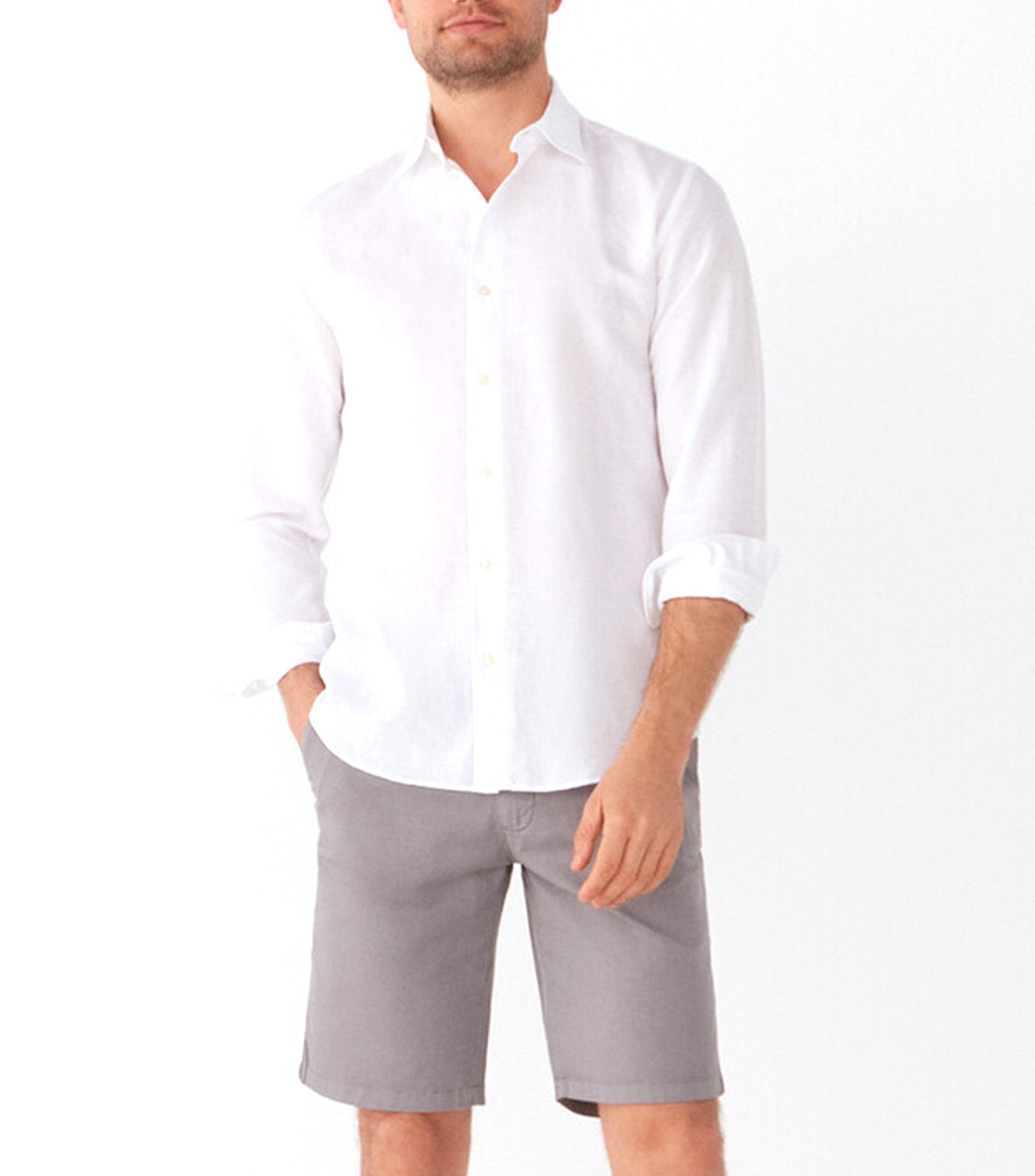 Plain Bermuda Short Medium Grey