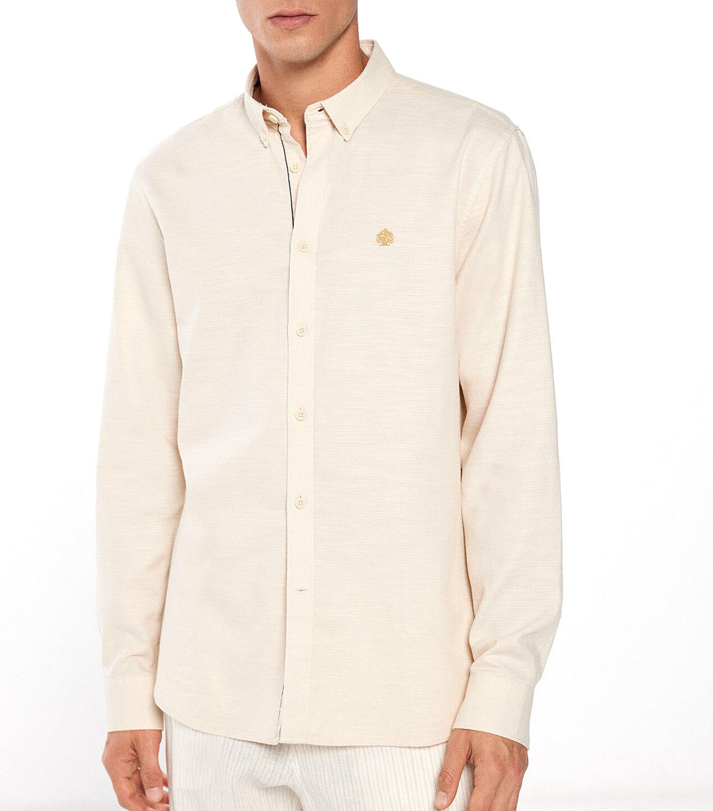 Rustic Structured Shirt Beige