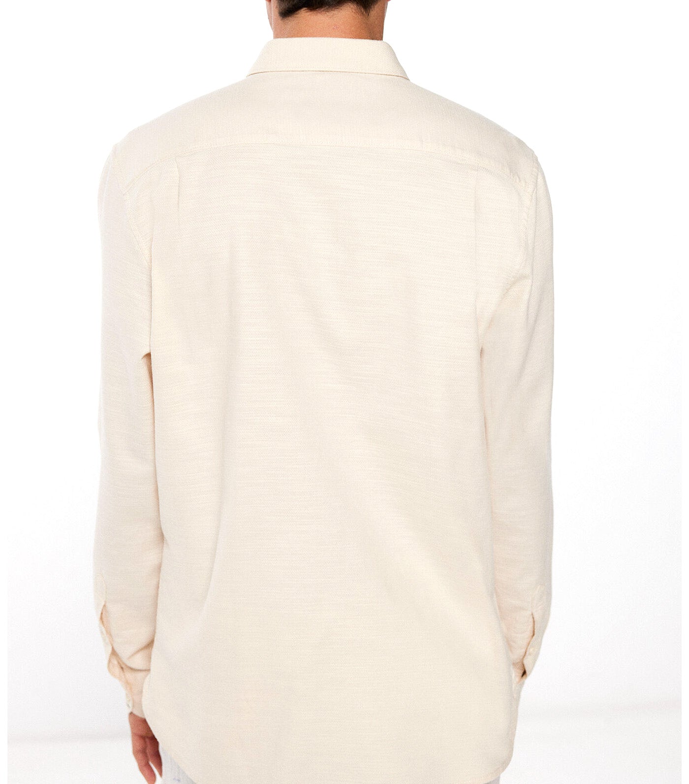 Rustic Structured Shirt Beige