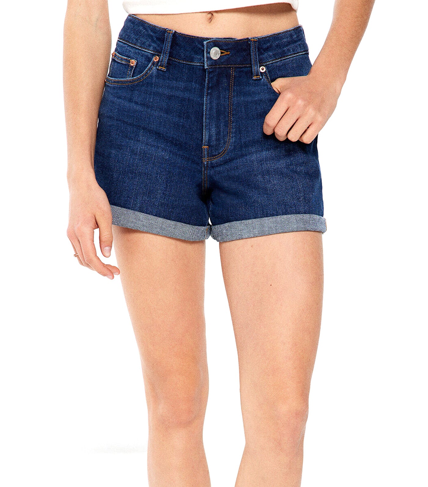 Basic Denim Shorts Blue