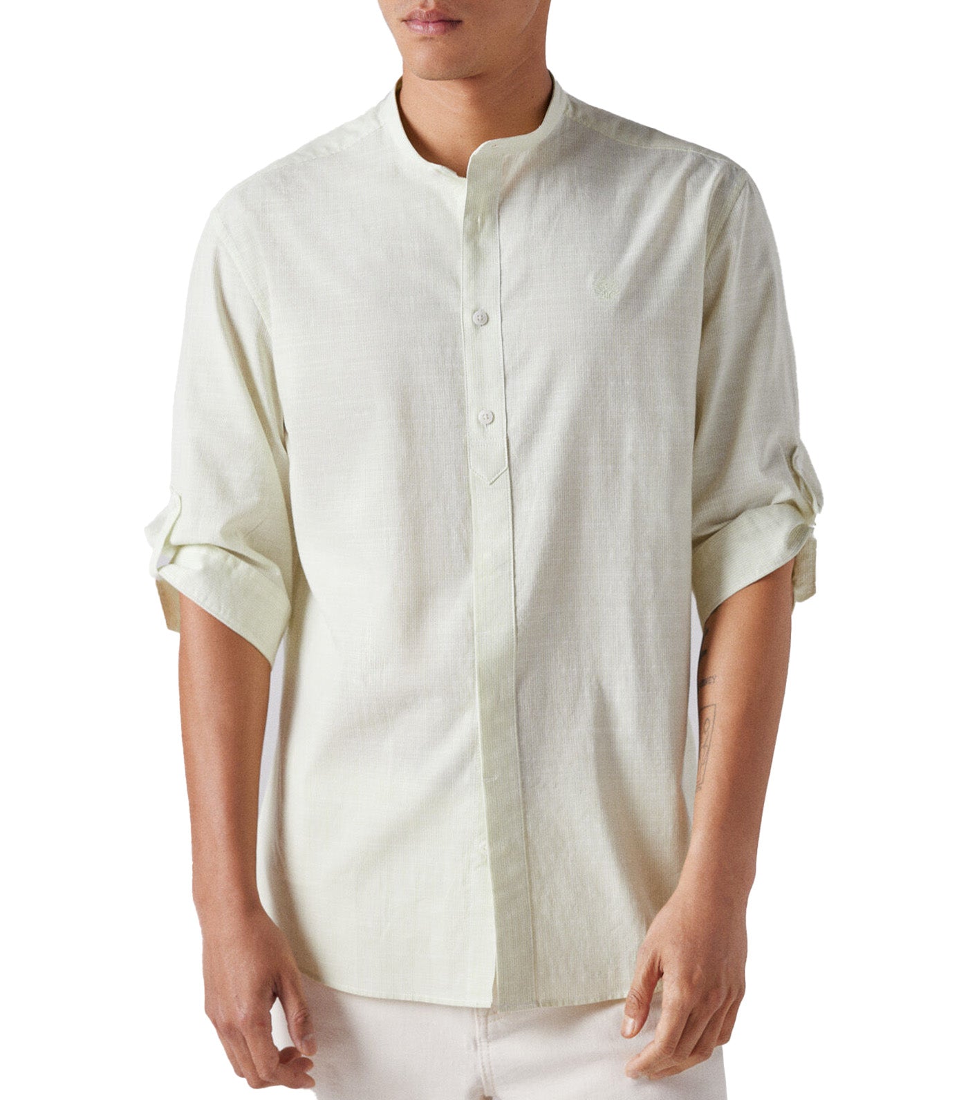 Striped 3/4 Sleeve Shirt
Green