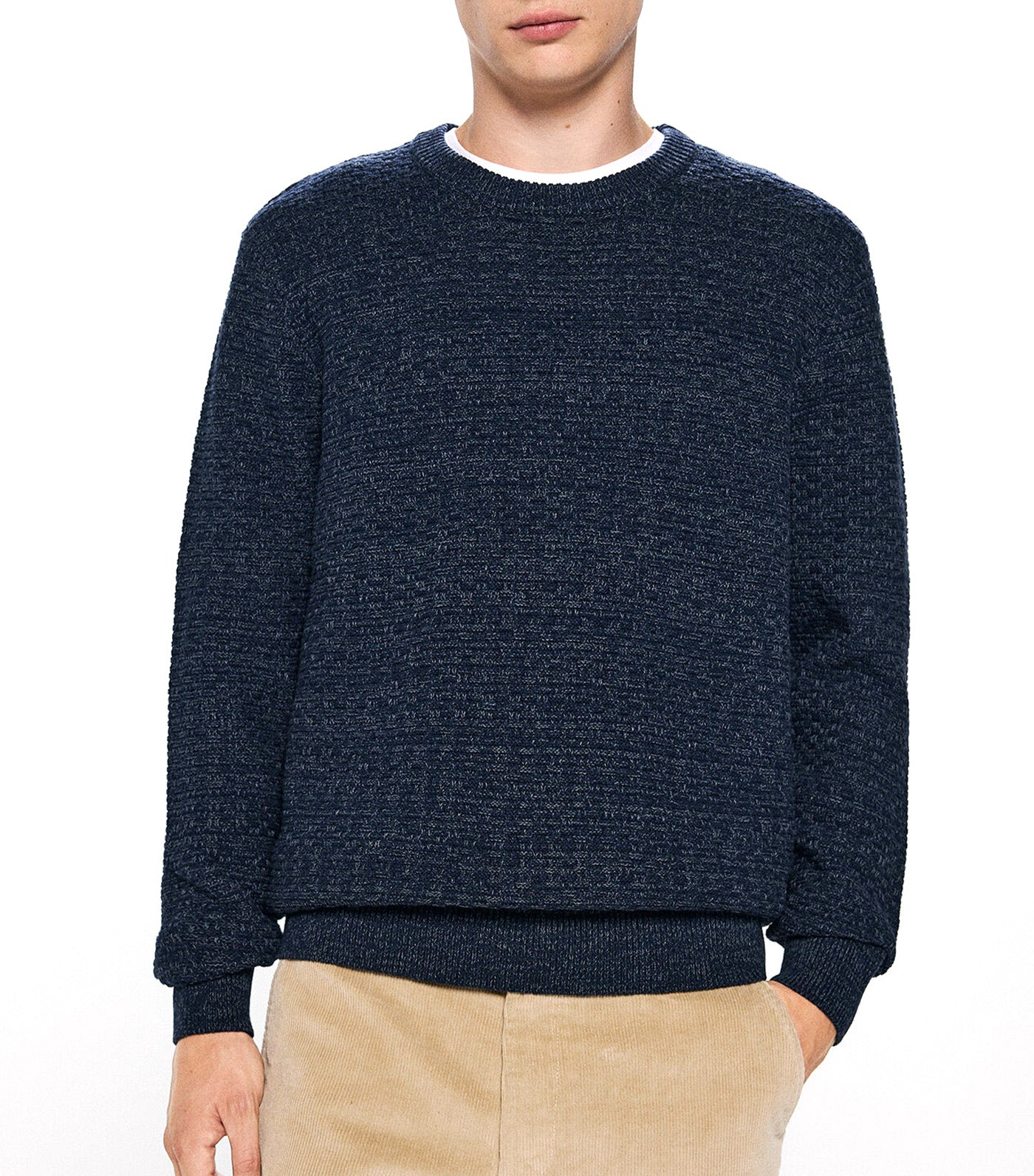 Textured Twisted Knit Jumper
Blue