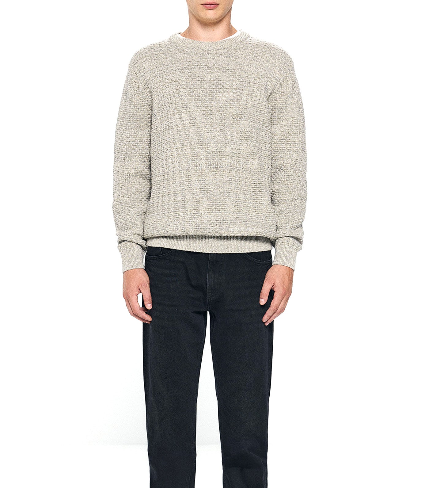 Textured Twisted Knit Jumper
Gray