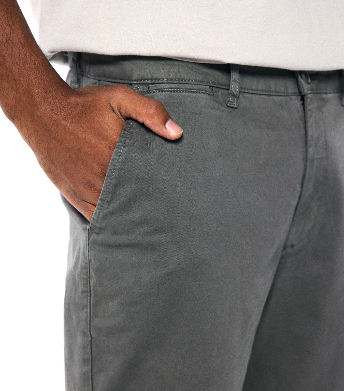 Relaxed Fit Washed Color Chino Pants
Gray