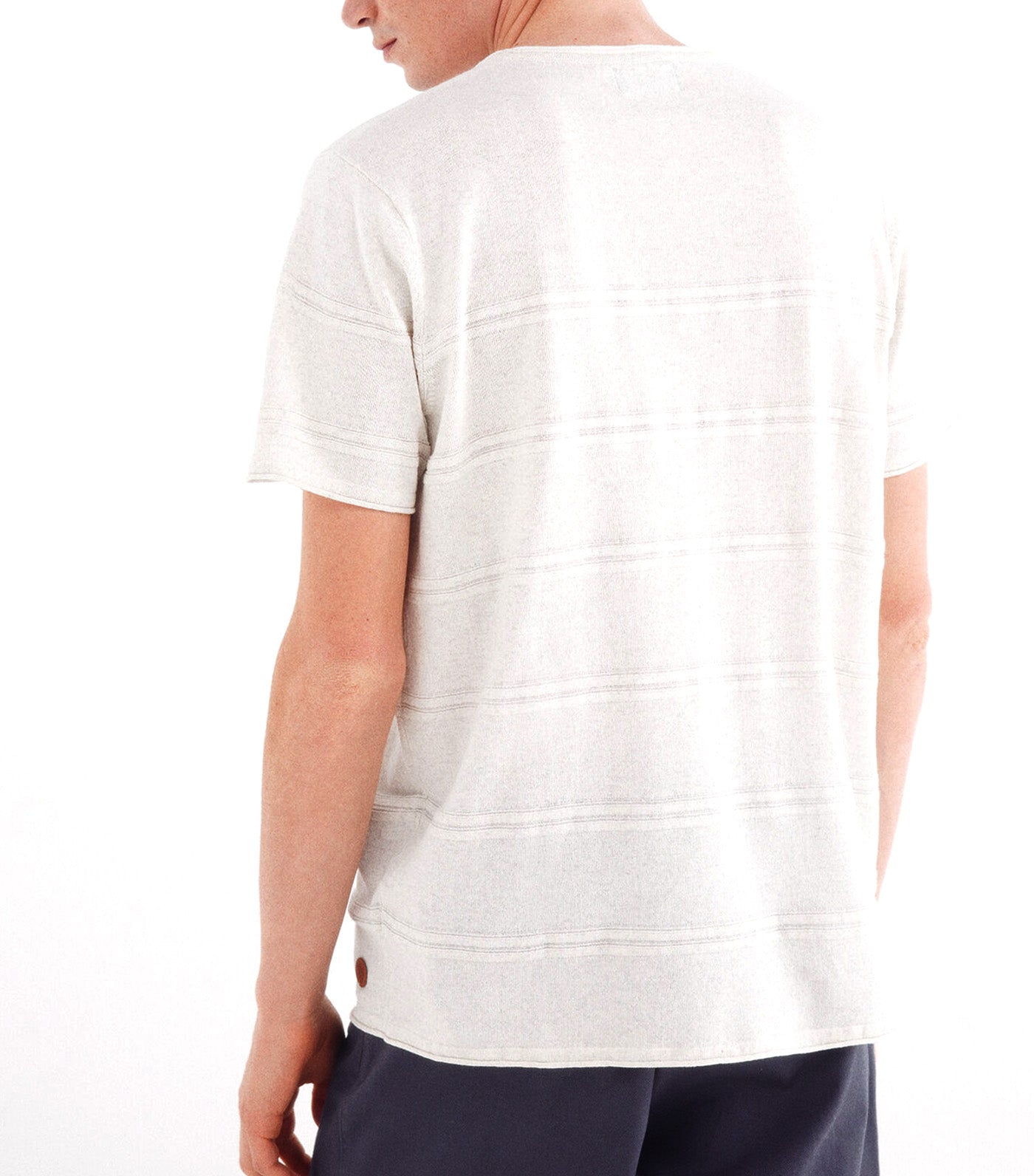 Short-Sleeved Textured Jumper