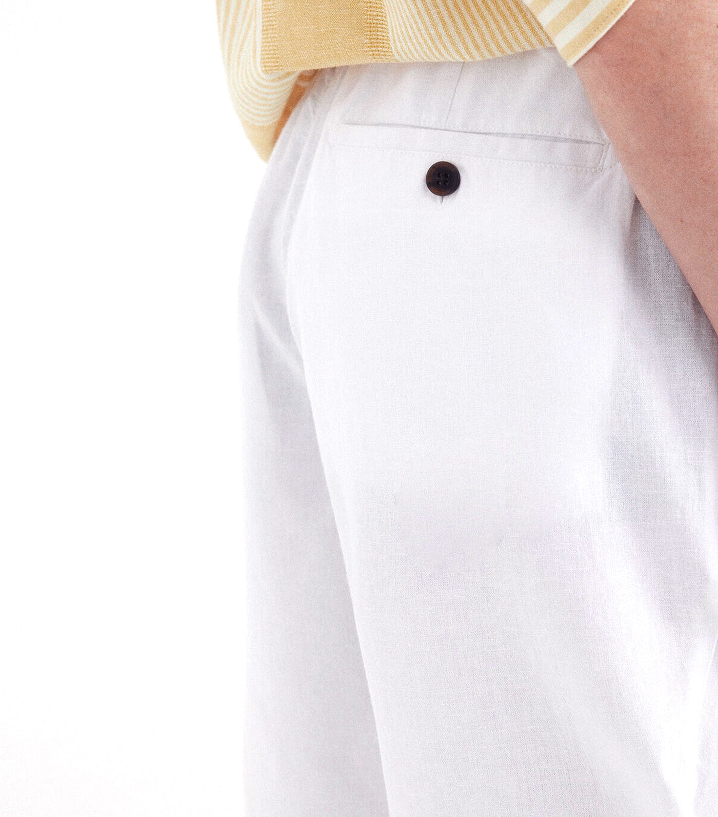 Slim Fit Linen Chino Pants