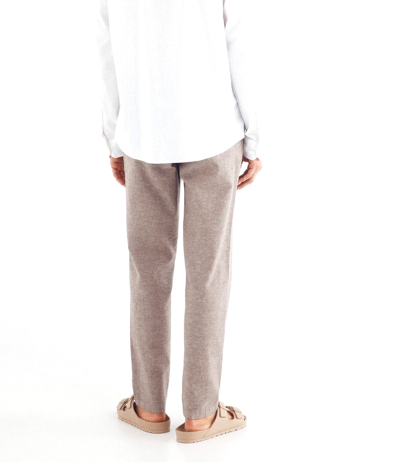 Slim Fit Linen Chino Pants
