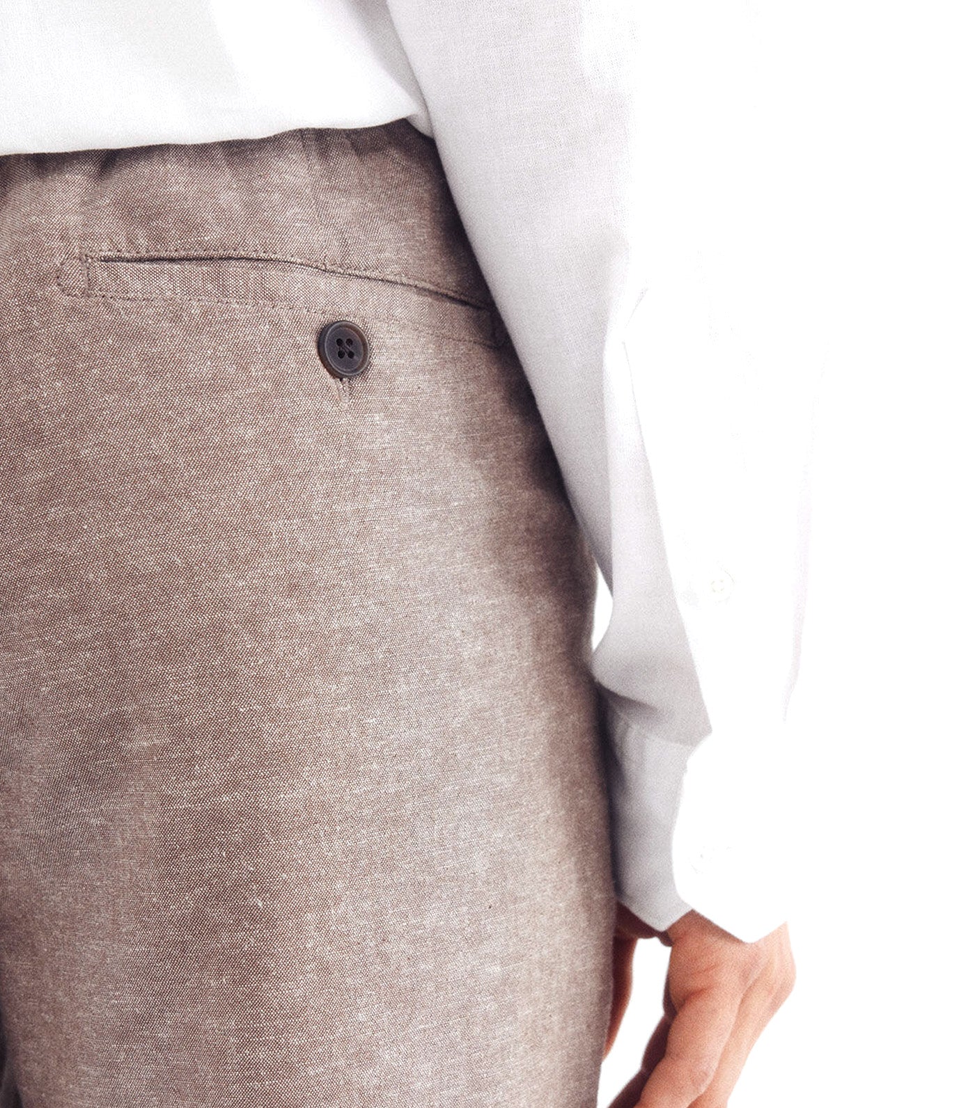 Slim Fit Linen Chino Pants