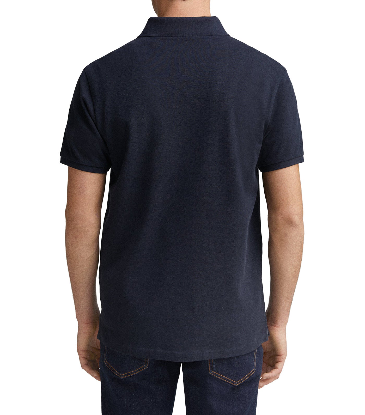 Slim Fit Contrast Piqué Polo Placket