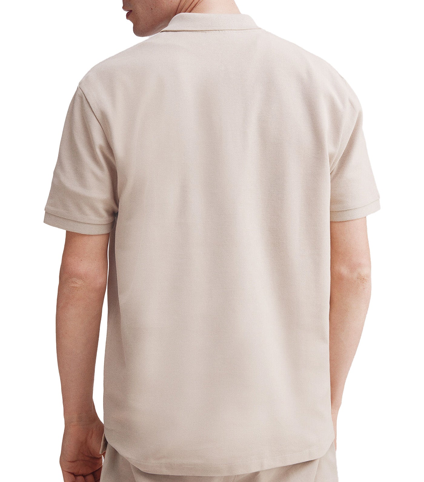 Regular Fit Zip Fastening Piqué Polo