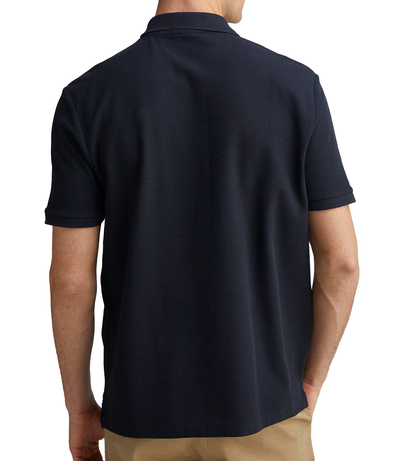 Regular Fit Zip Fastening Piqué Polo
