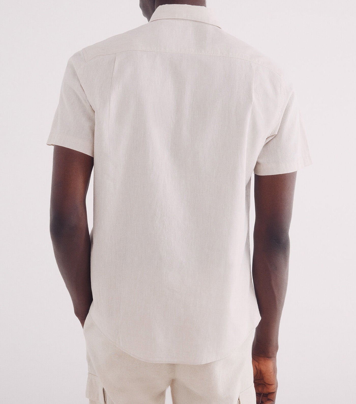 Short-Sleeved Linen Shirt