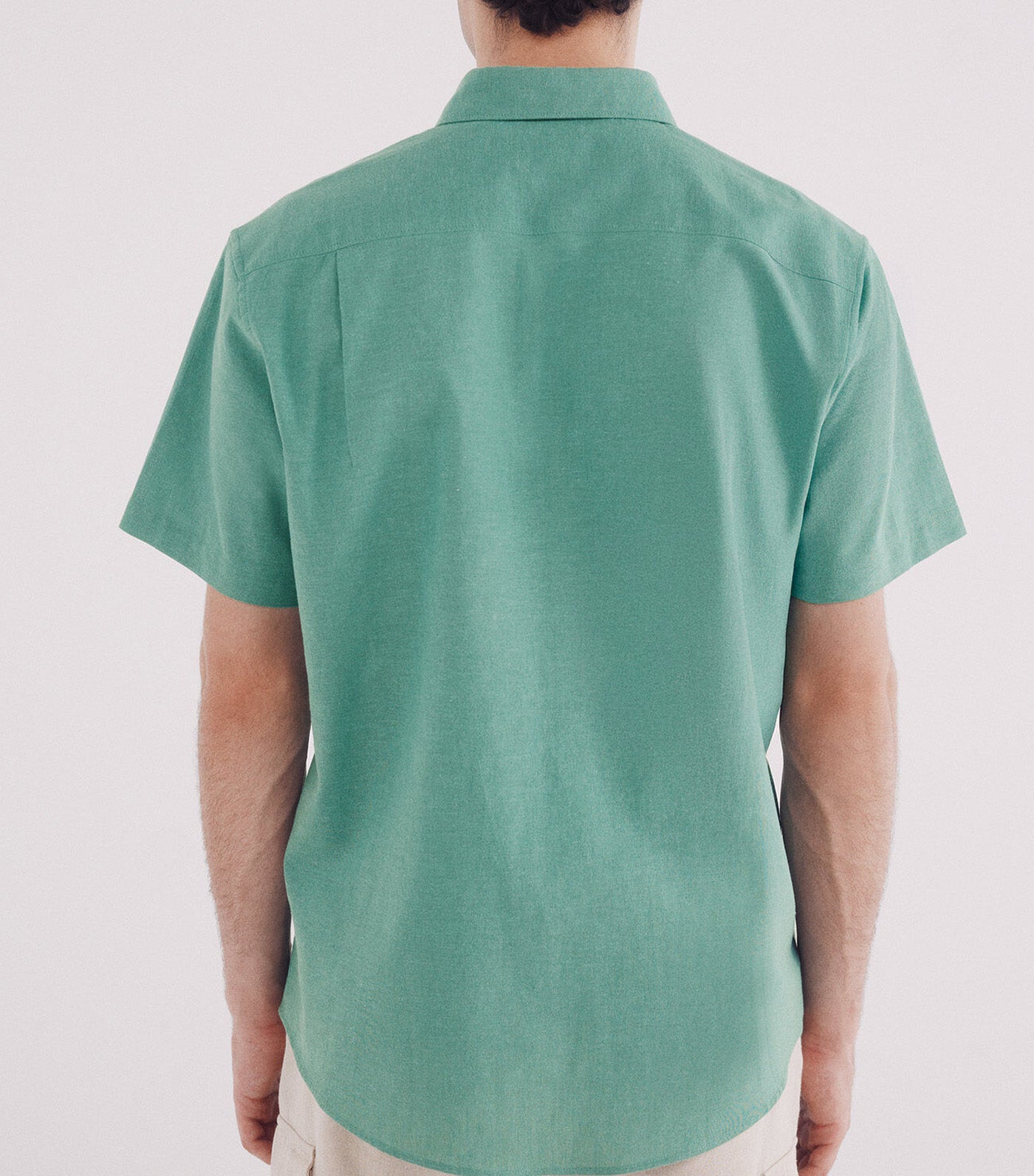 Short-Sleeved Linen Shirt