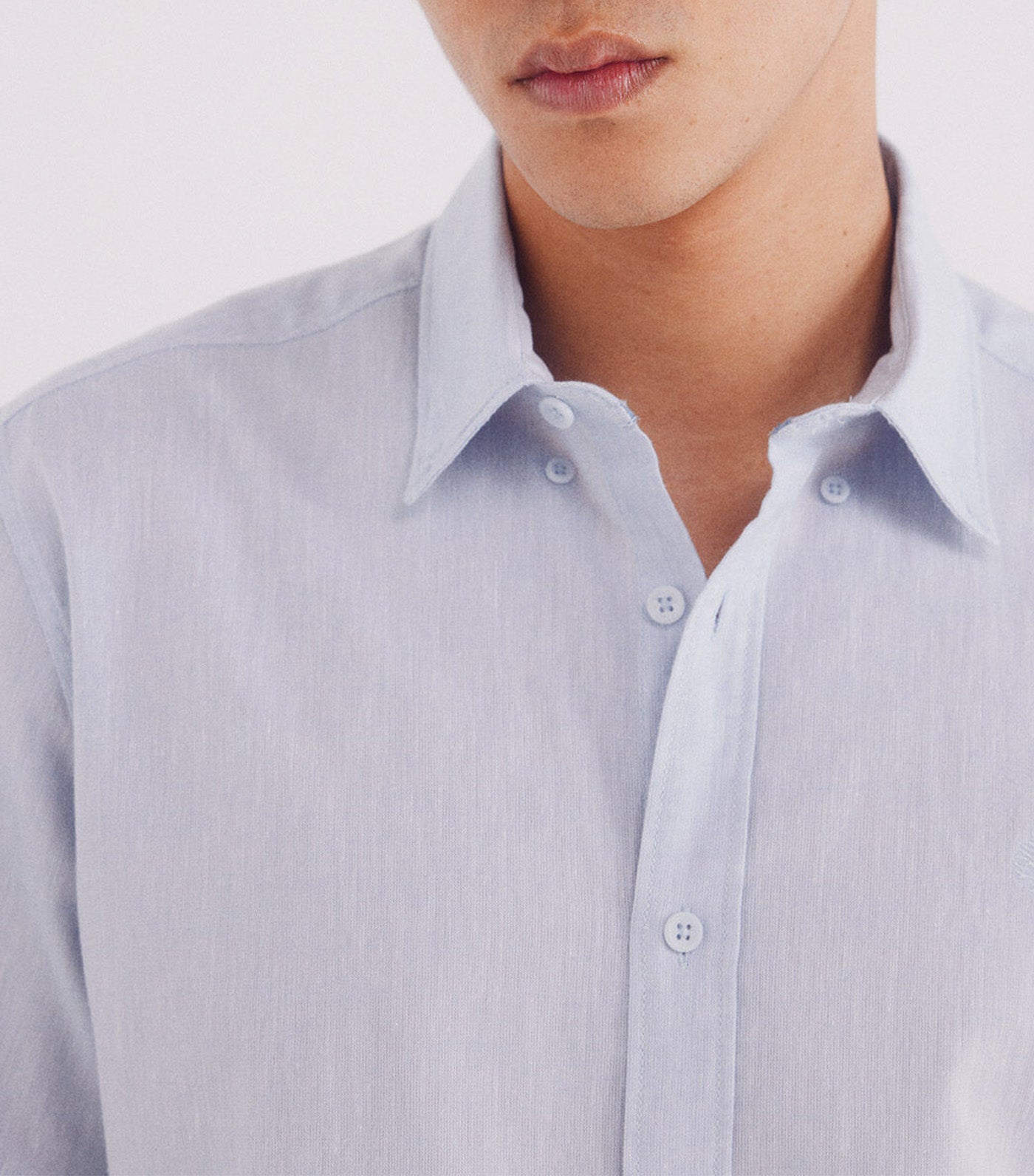 Short-Sleeved Linen Shirt