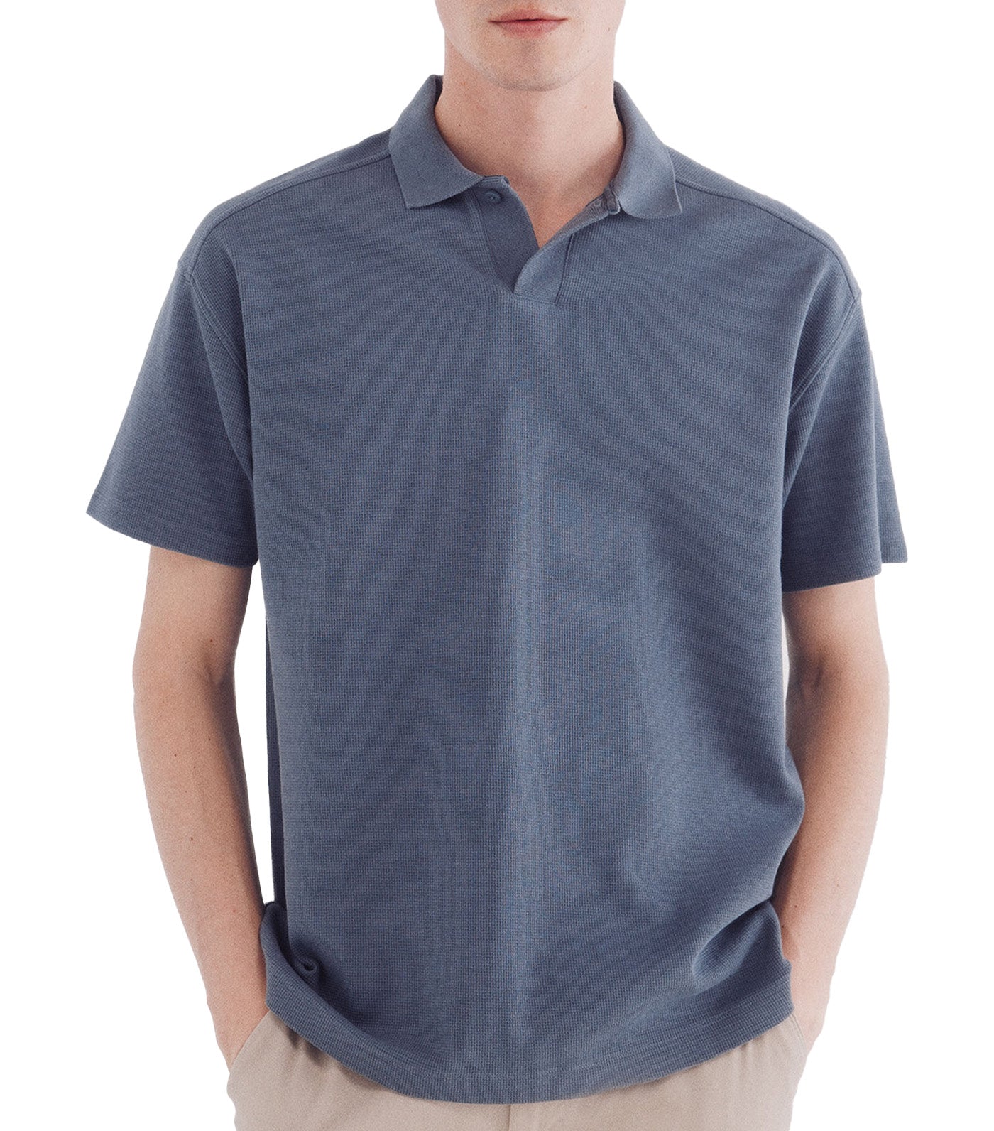 Regular Fit Waffle Structure Polo