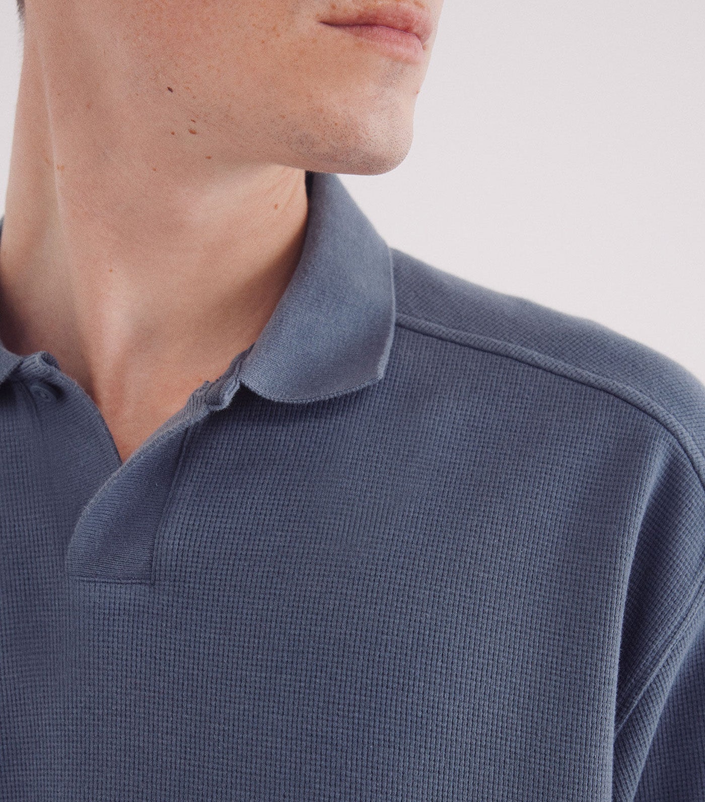 Regular Fit Waffle Structure Polo