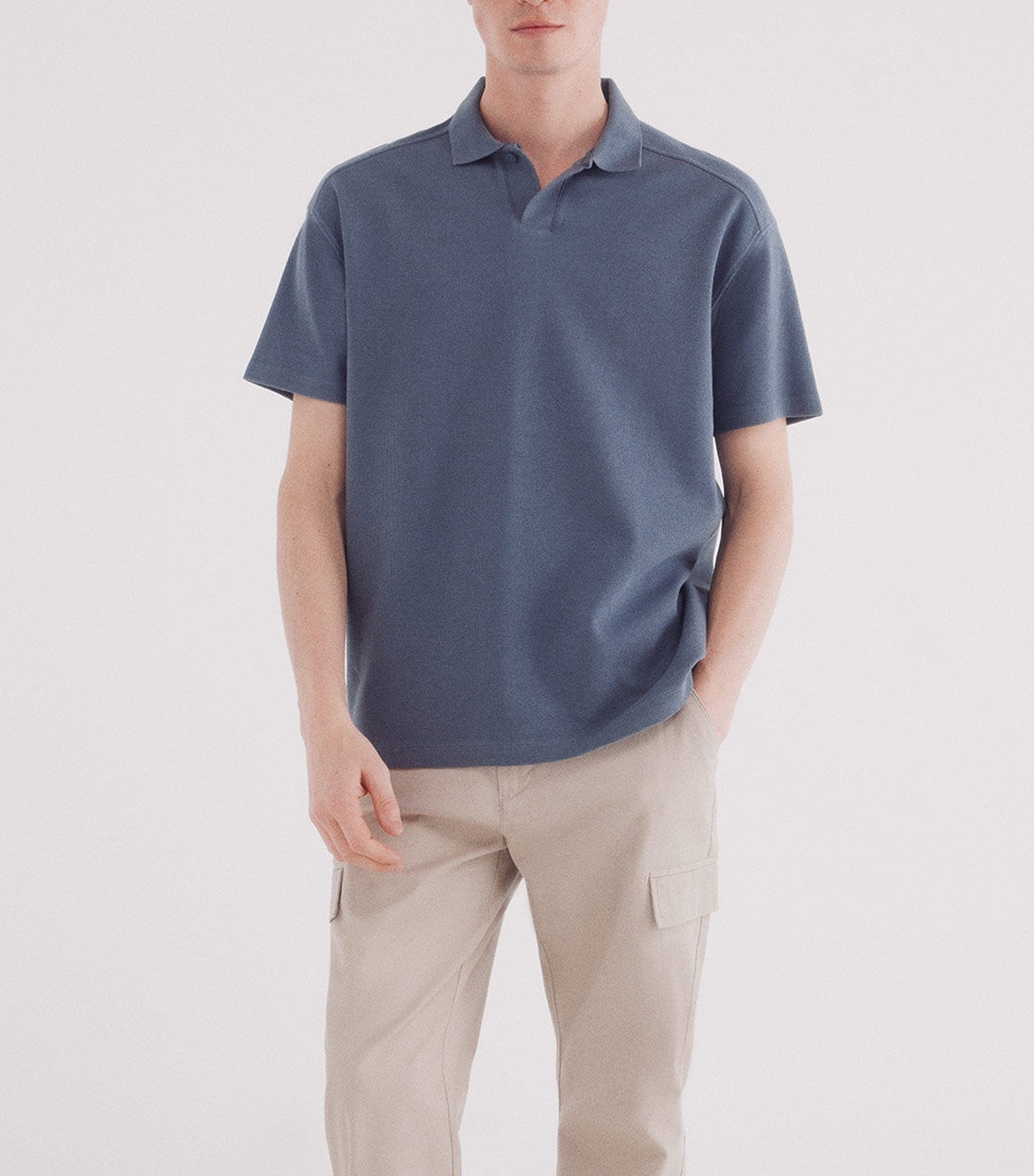 Regular Fit Waffle Structure Polo