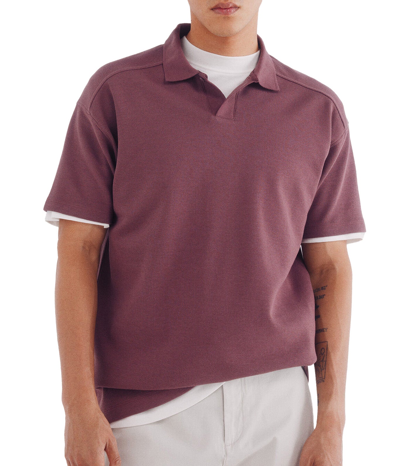 Regular Fit Waffle Structure Polo