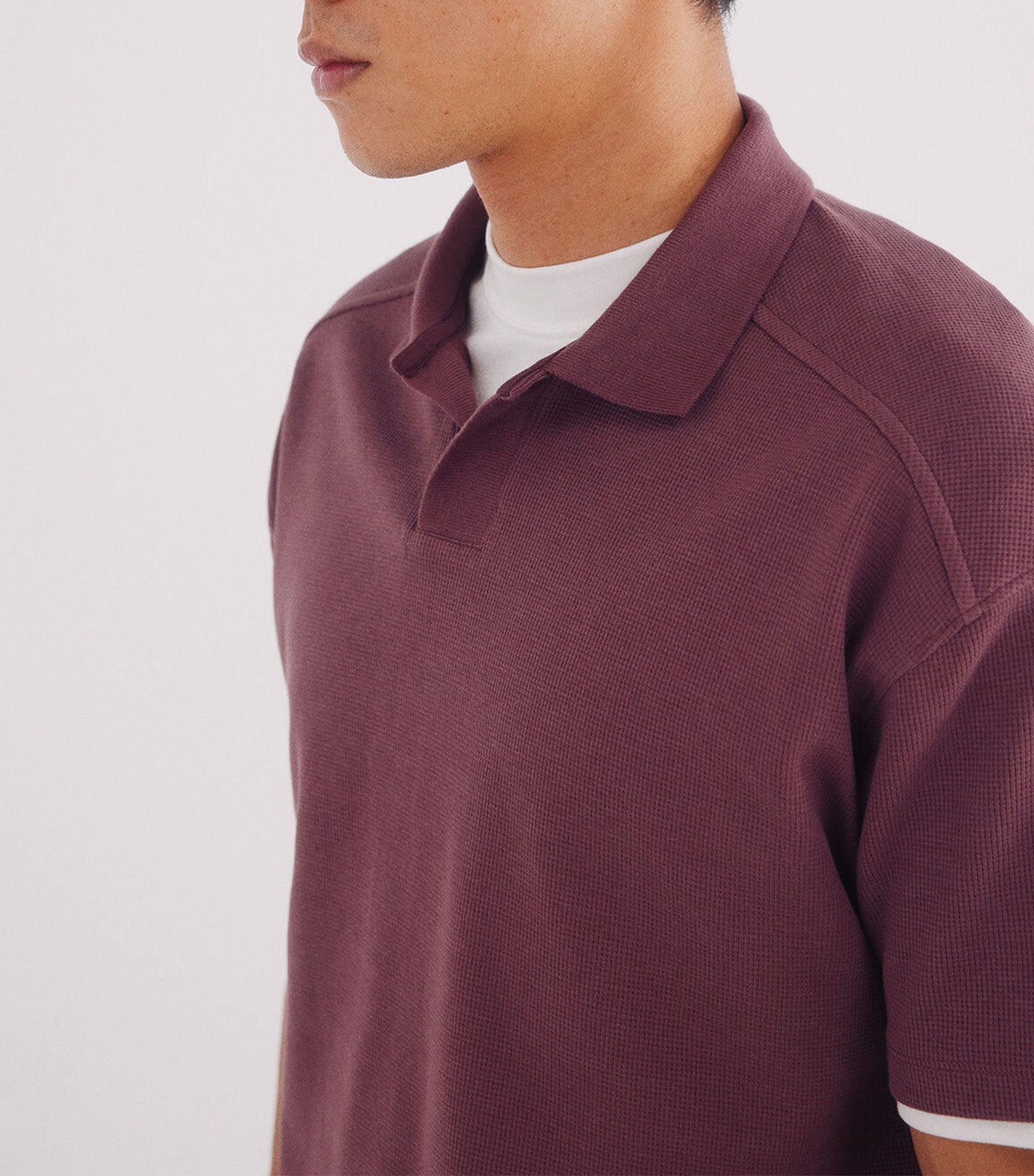 Regular Fit Waffle Structure Polo