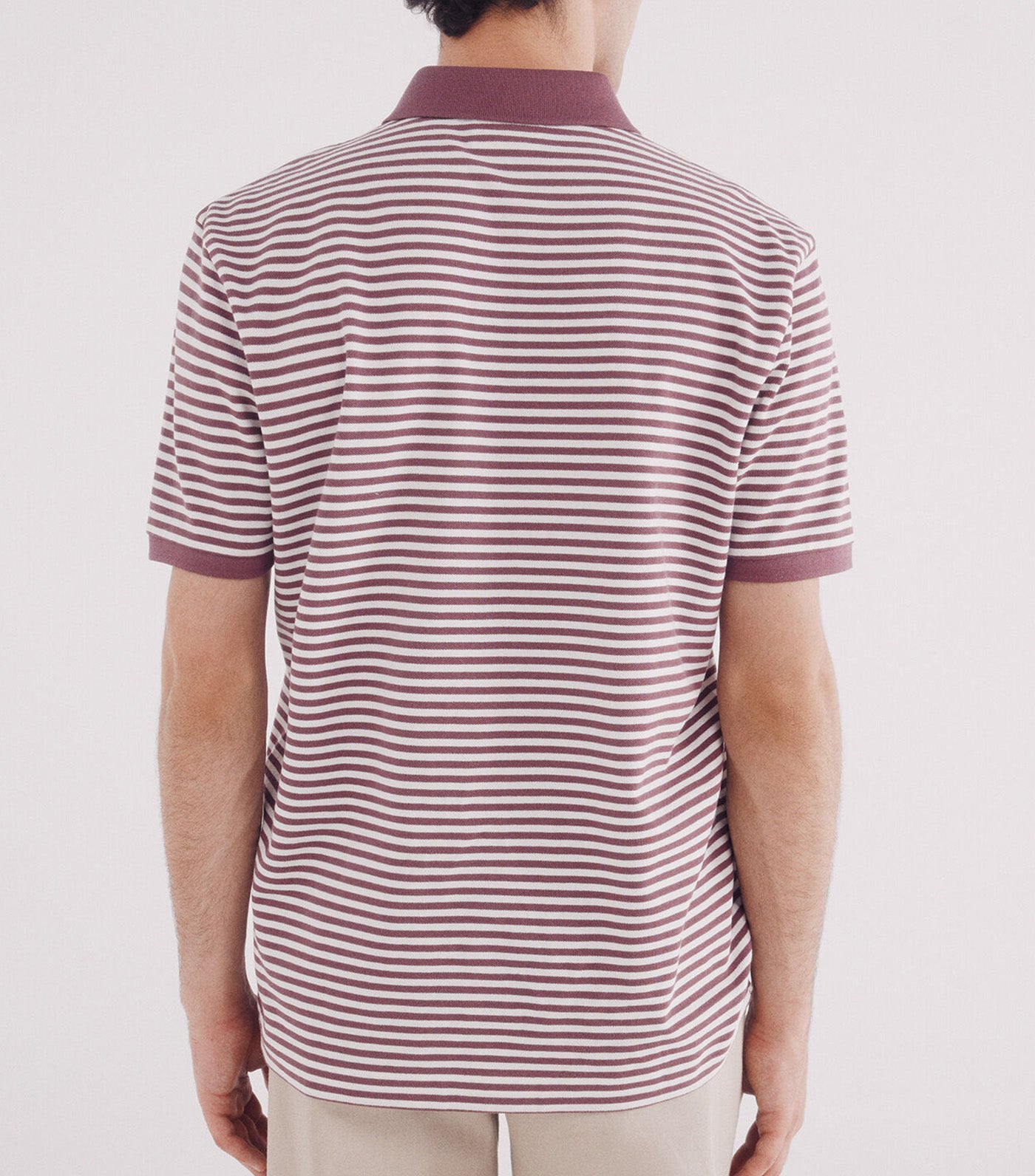 Basic Striped Regular Fit Piqué Polo