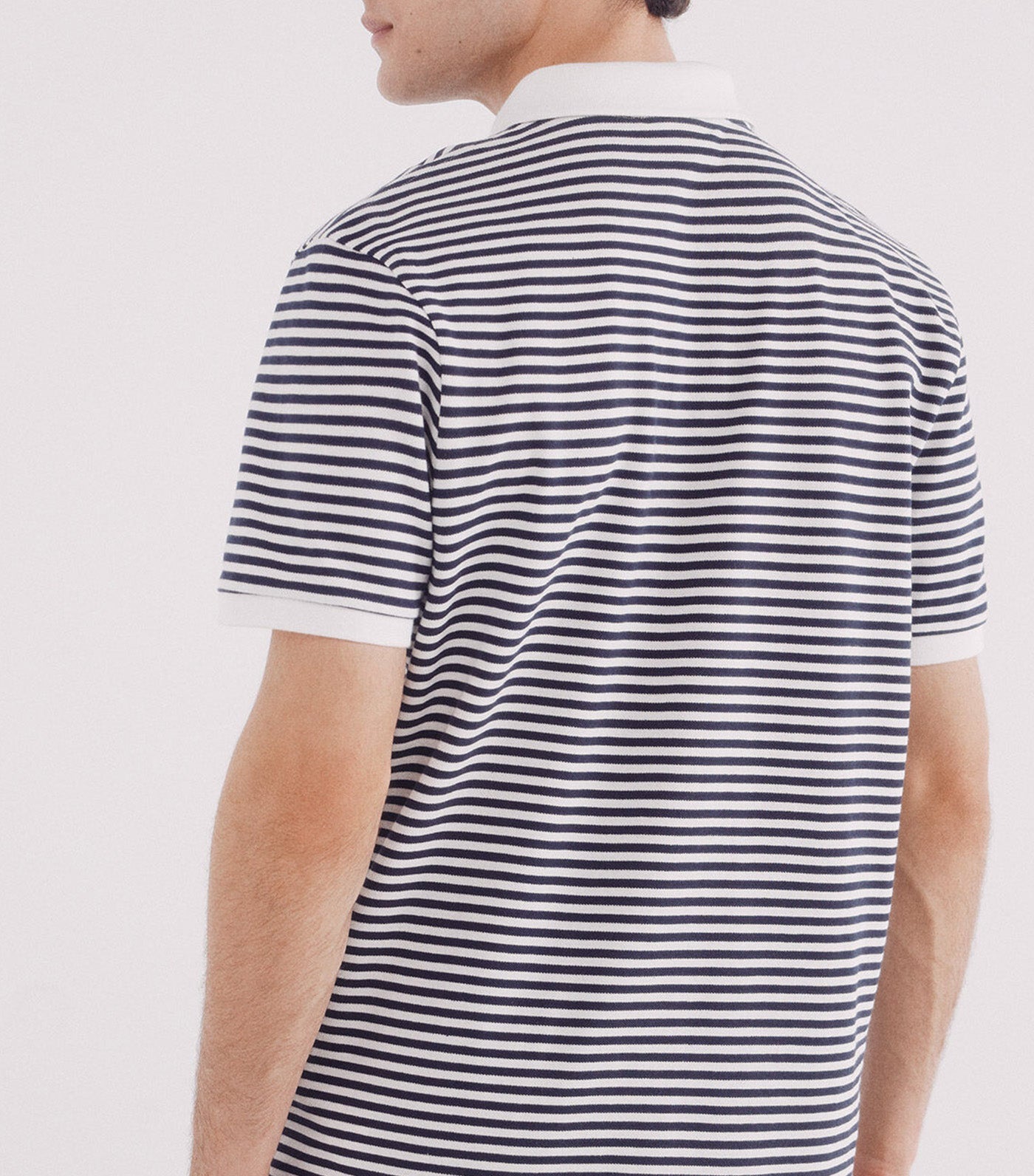 Basic Striped Regular Fit Piqué Polo