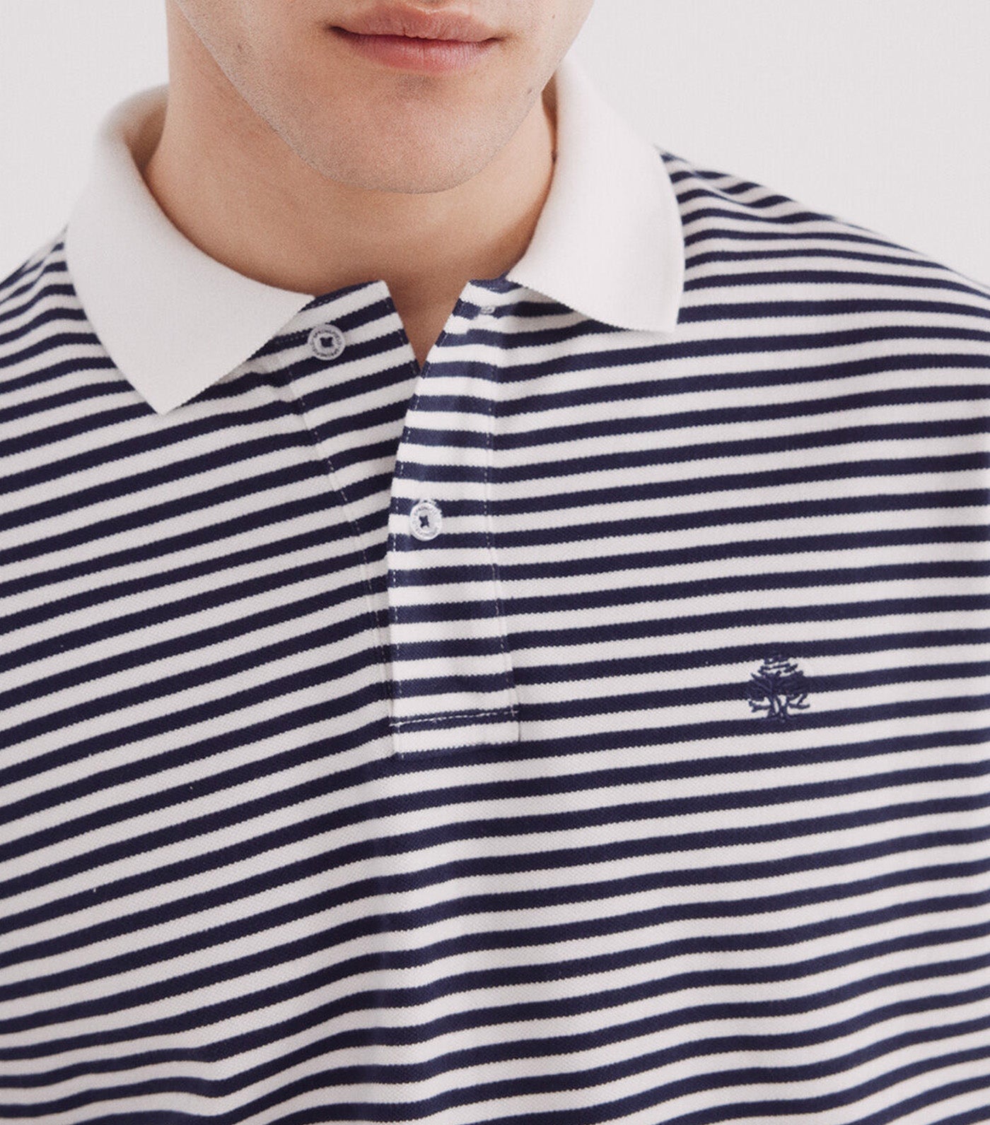 Basic Striped Regular Fit Piqué Polo