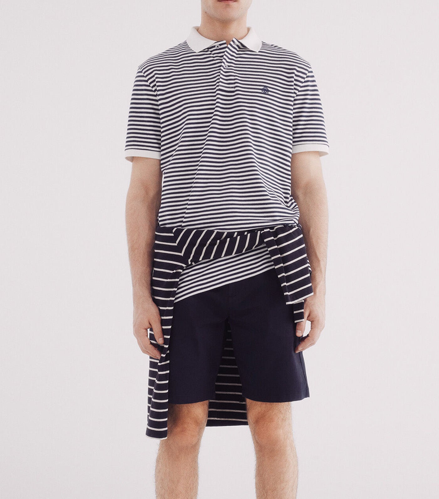 Basic Striped Regular Fit Piqué Polo