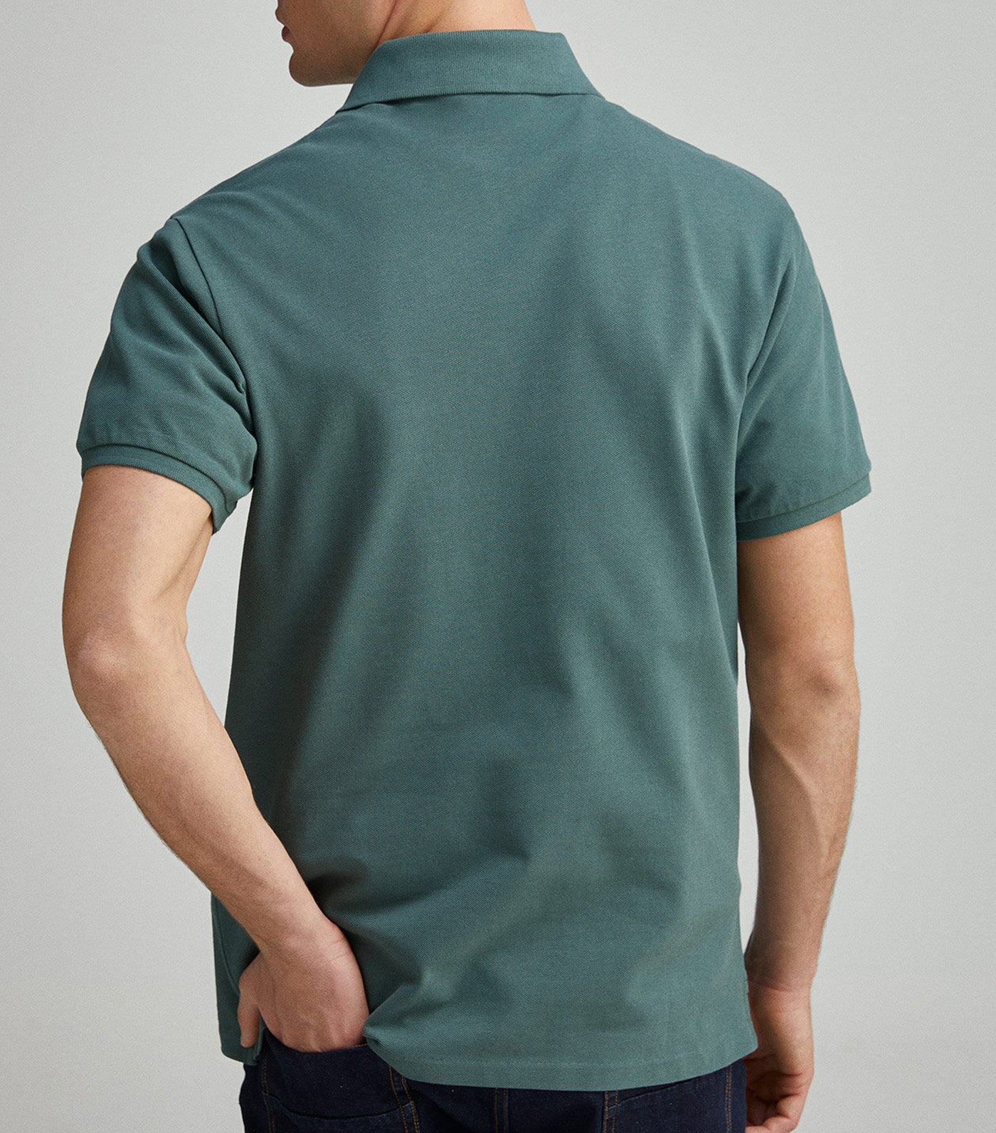 Slim Fit Contrast Piqué Polo Placket