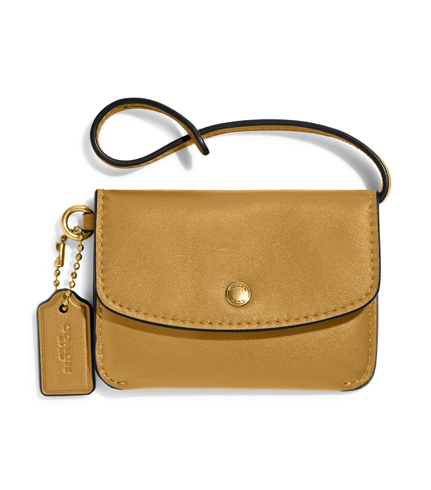 Complimentary Badge Turnlock Pouch Flax