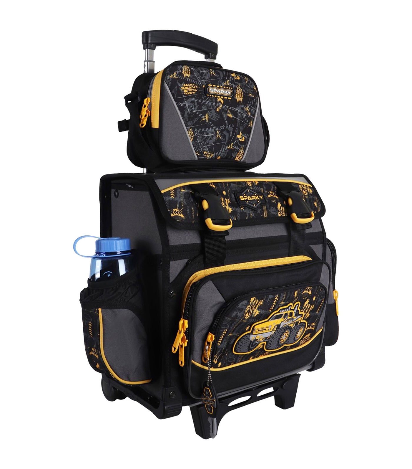 Boys Medium Yakult Type Stroller Yellow/Charcoal