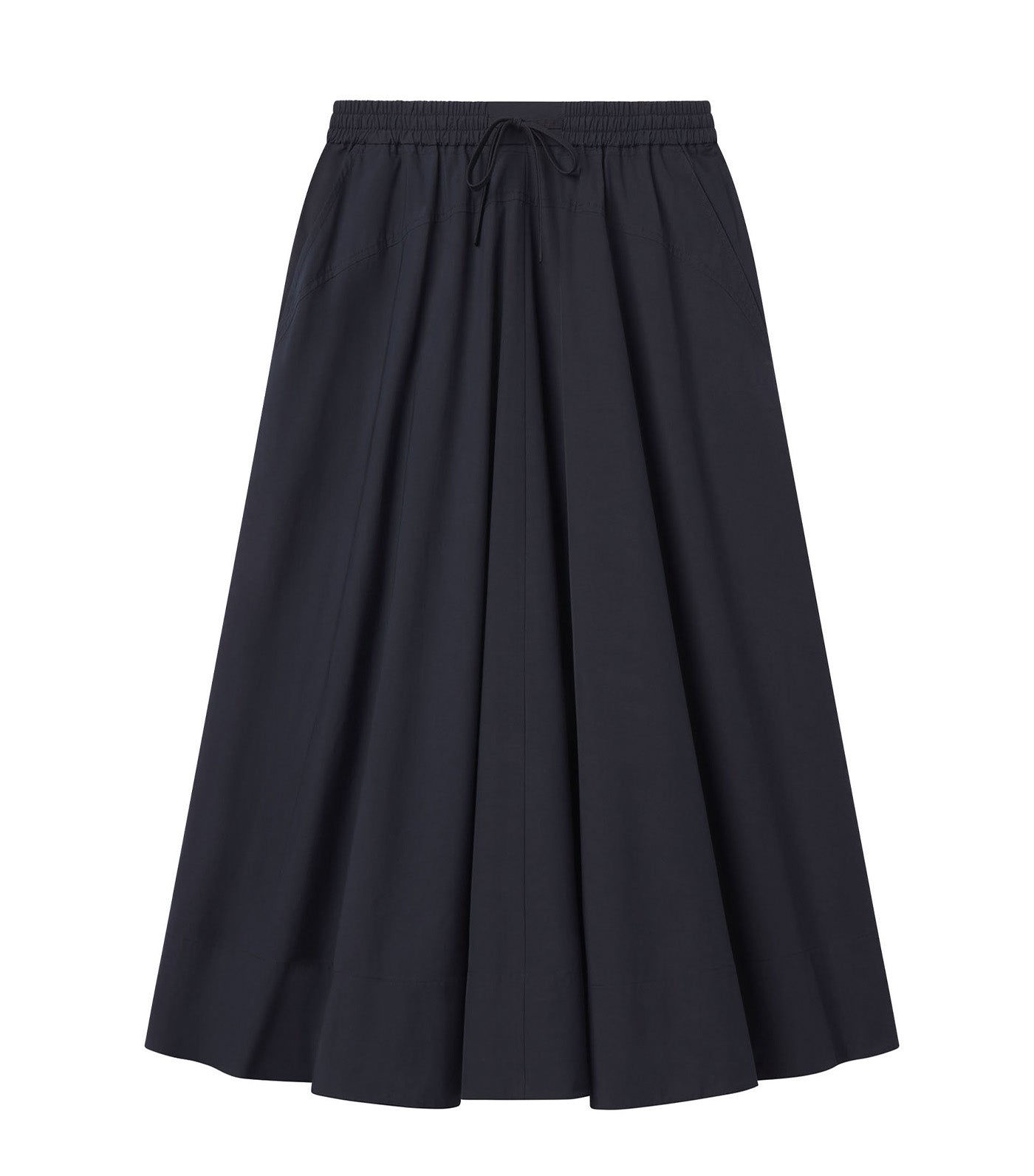 Remy Drawstring Midi Skirt Night Blue