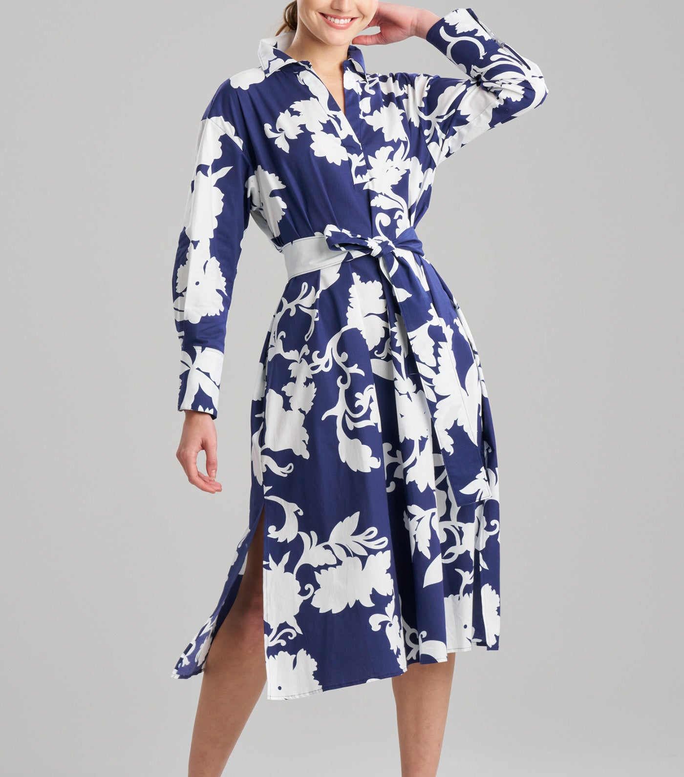 Casablanca Oversized Dress Midnight Navy
