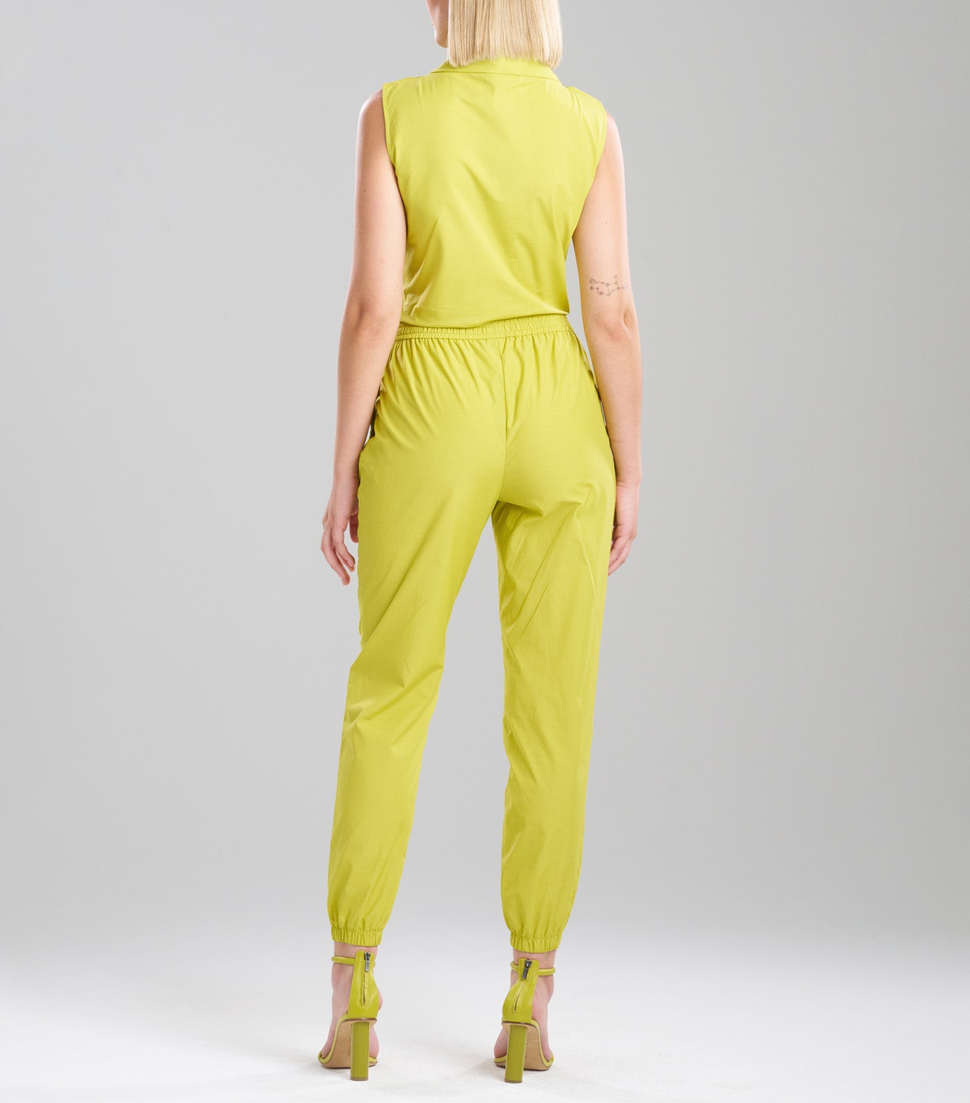 Techno Poplin Jogger Pants Chartreuse