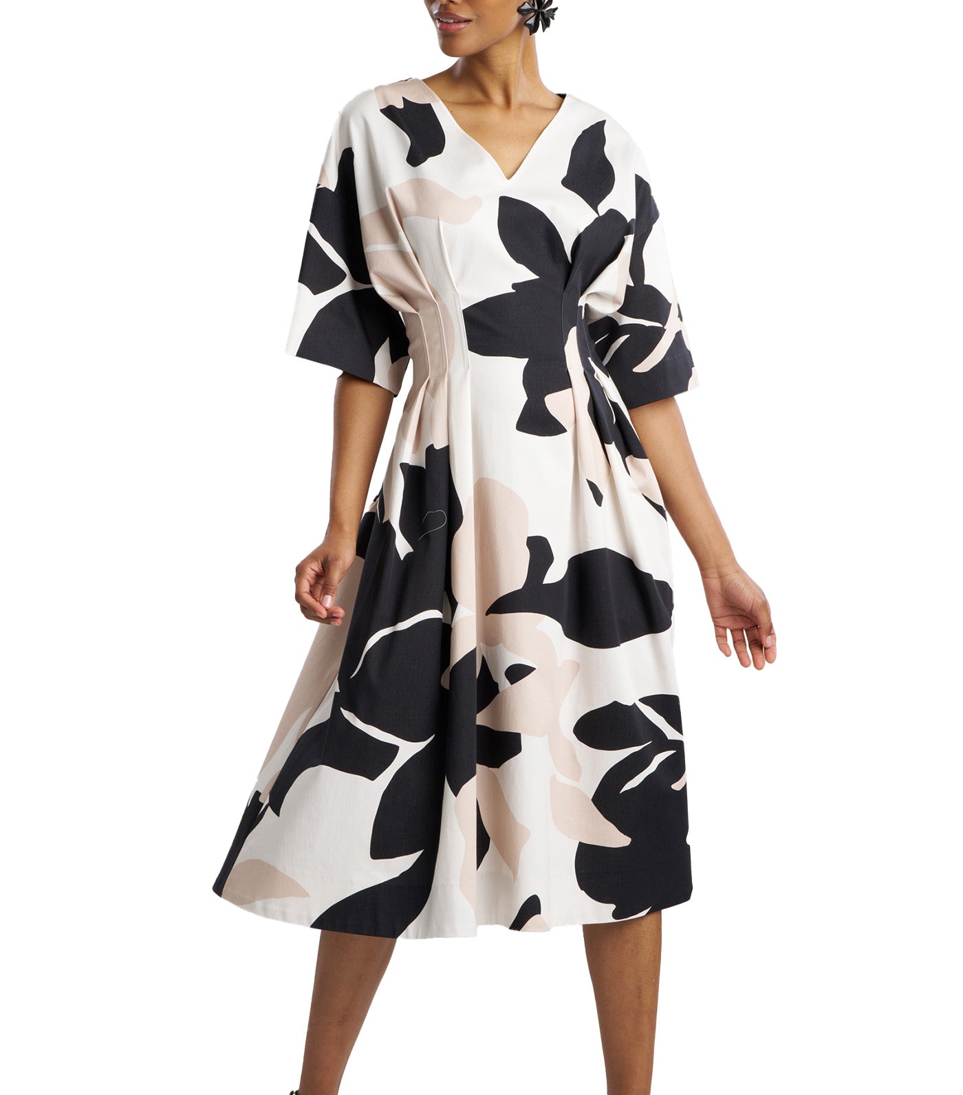 Nishi Cotton Dress Neutral