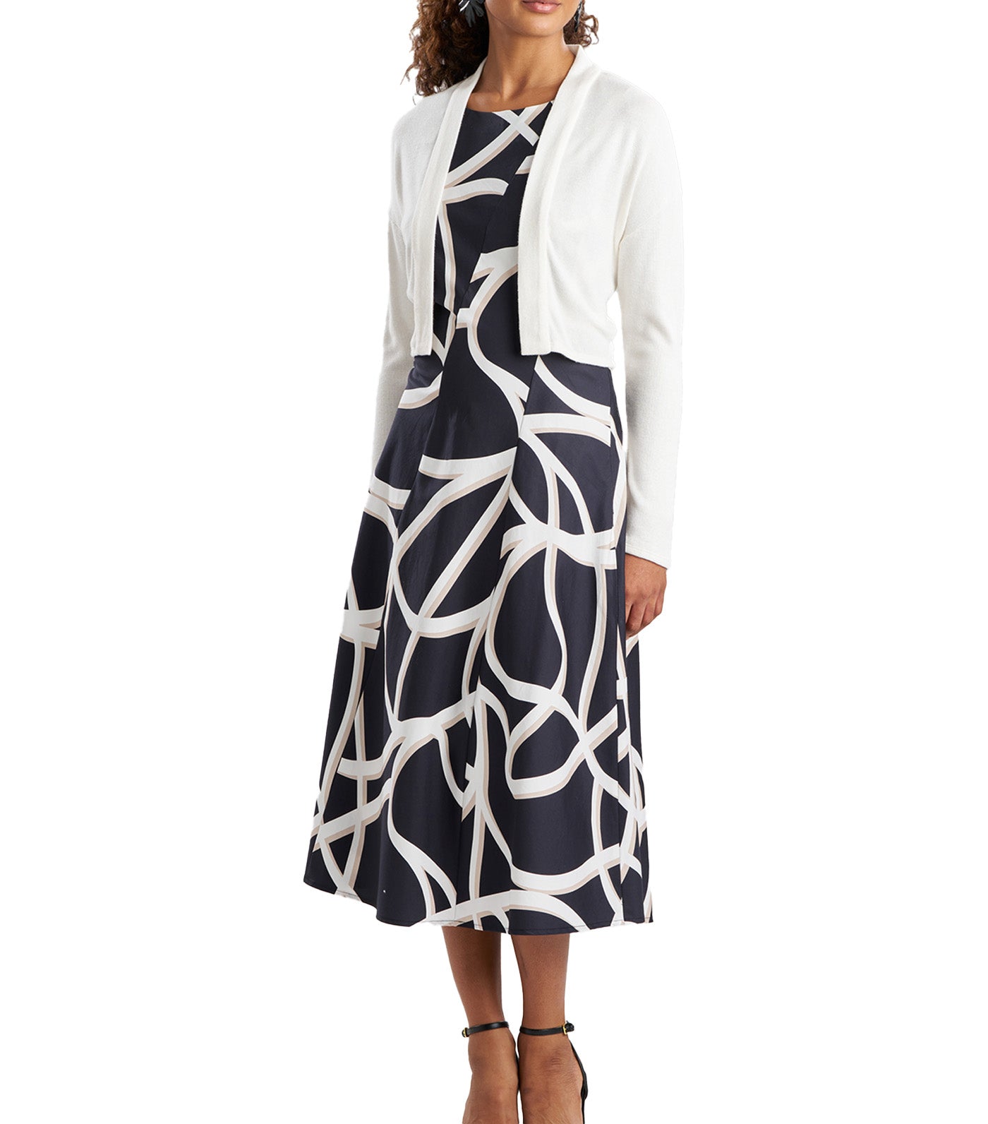 Lightweight Knit Bolero White