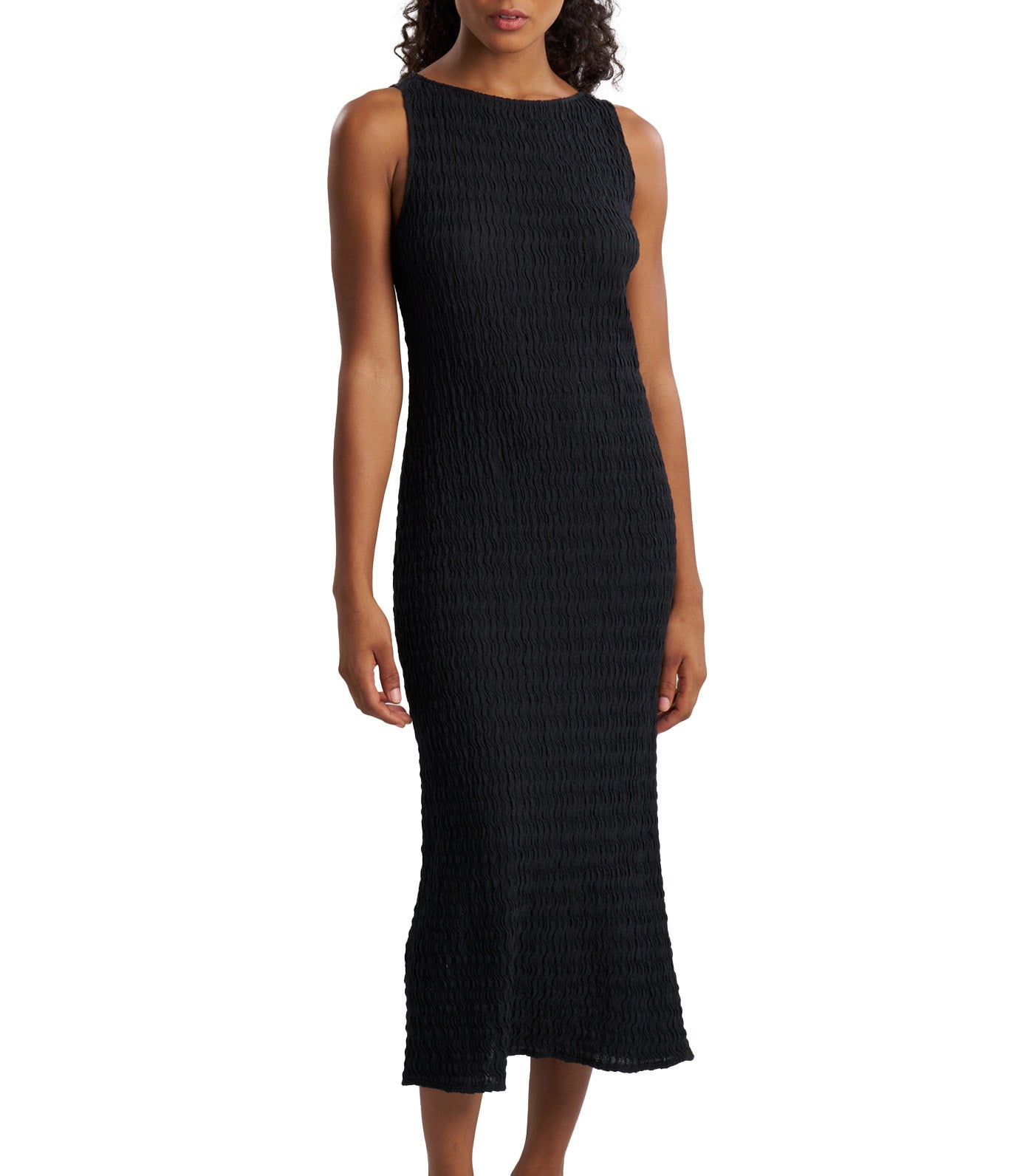 Waves Maxi Dress Black