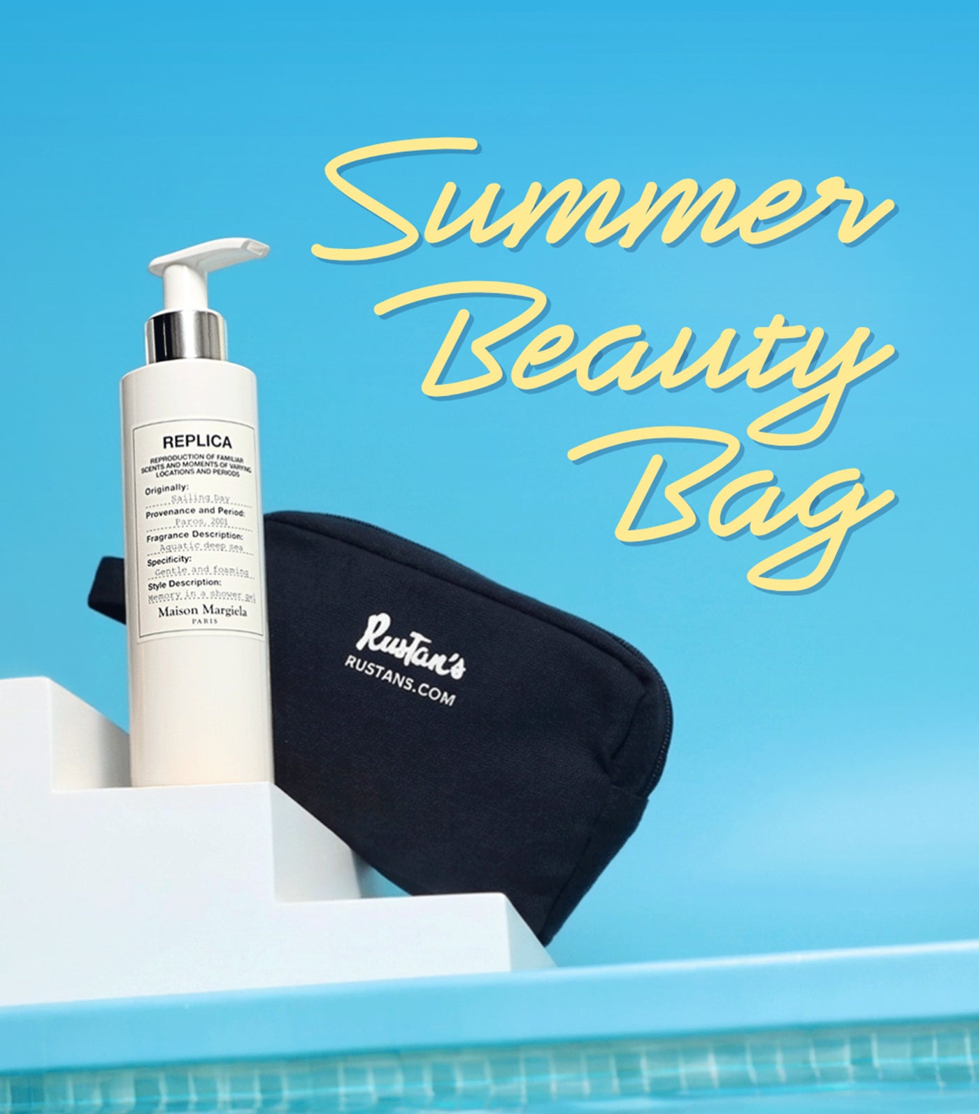 Rustans.com Beauty Bag with Maison Margiela Replica Shower Gel