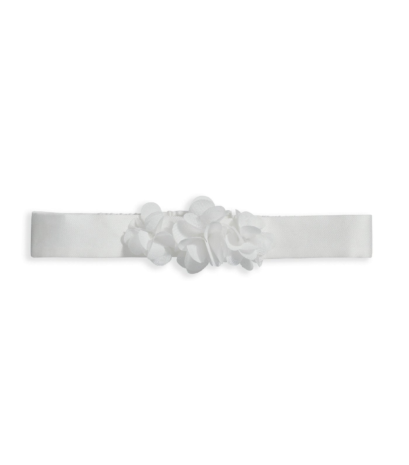 3D Flower Corsage Headband White