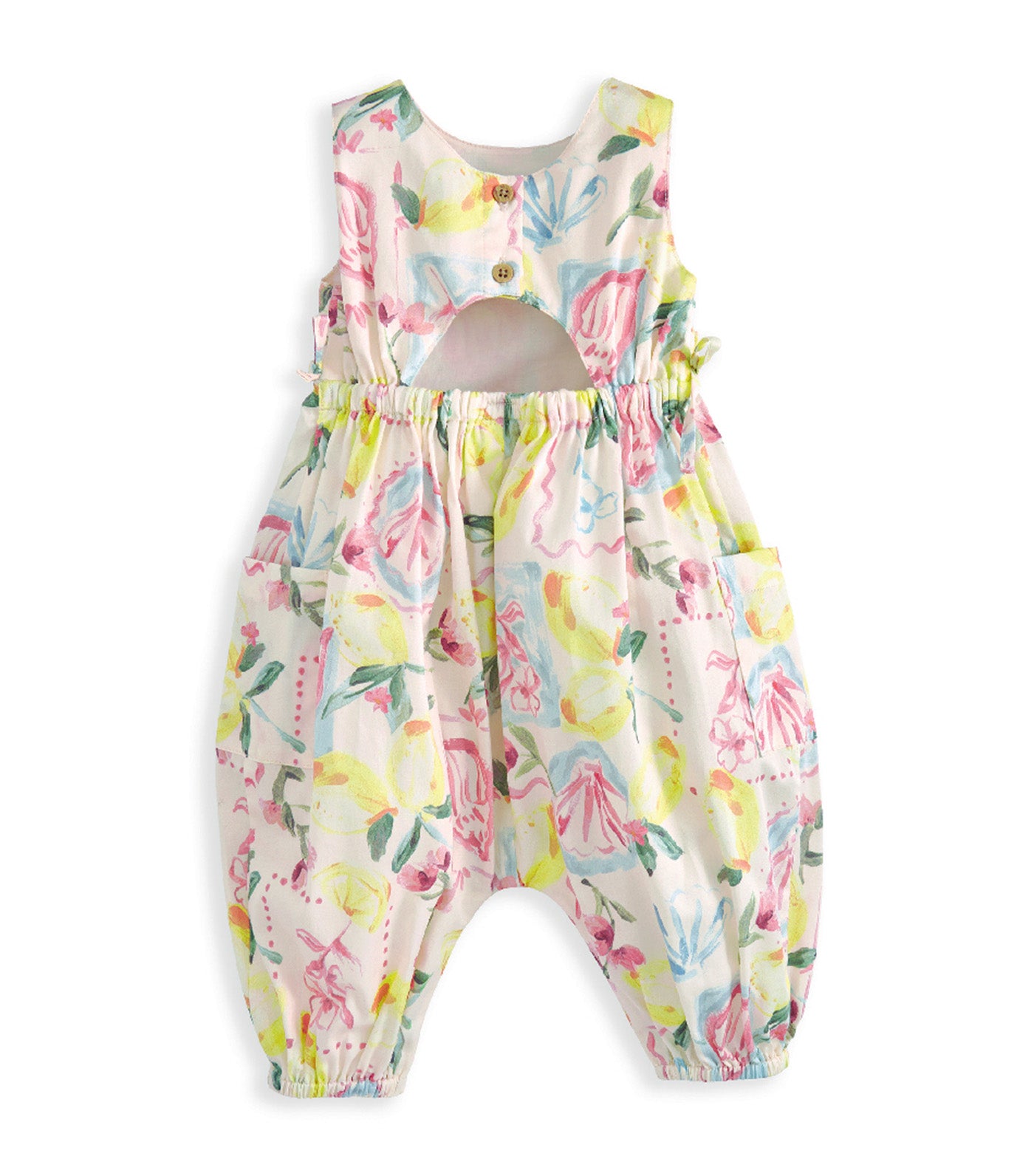 Romper Floral Lemon Print