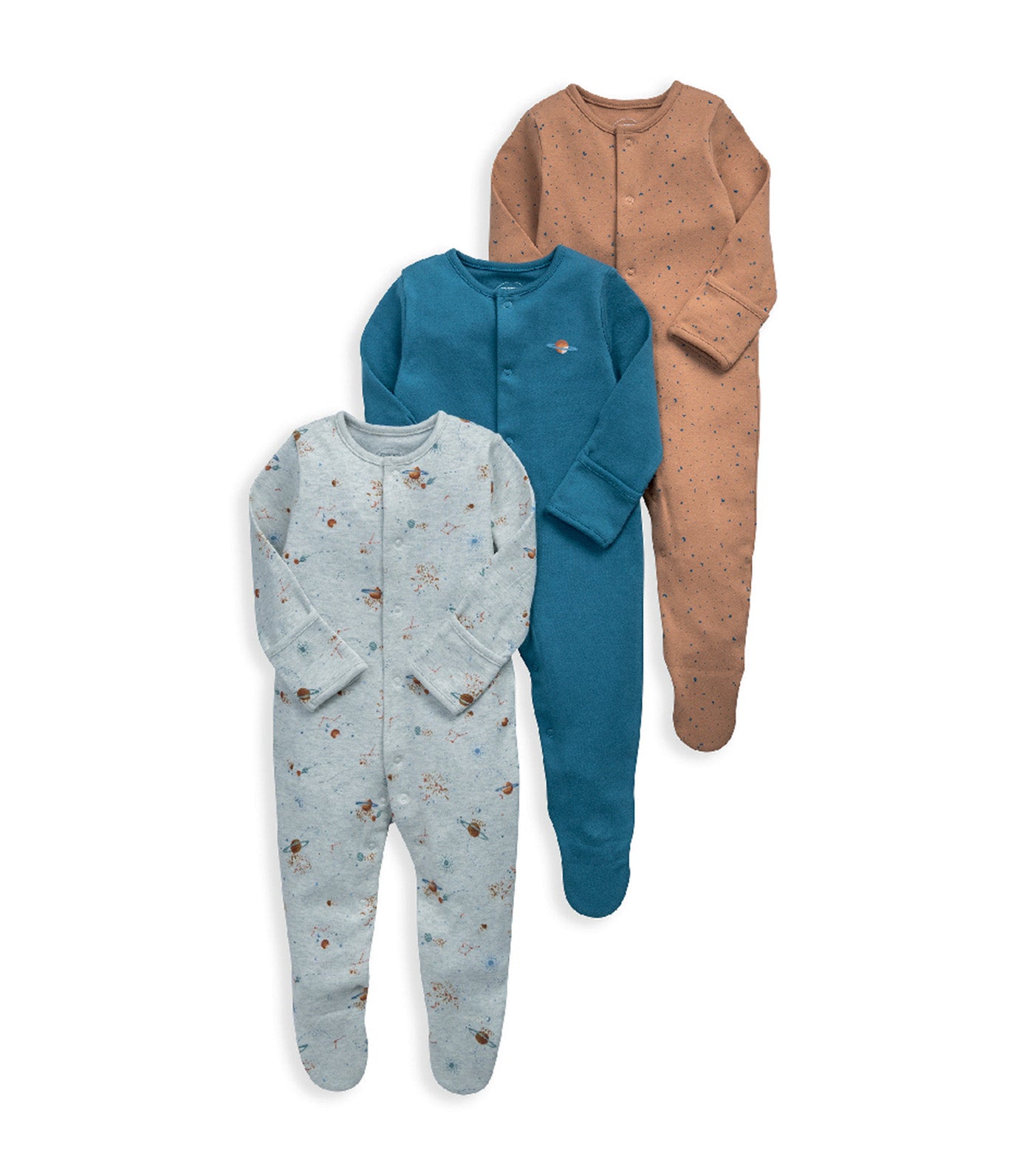 Planet Sleepsuits - Set of 3
